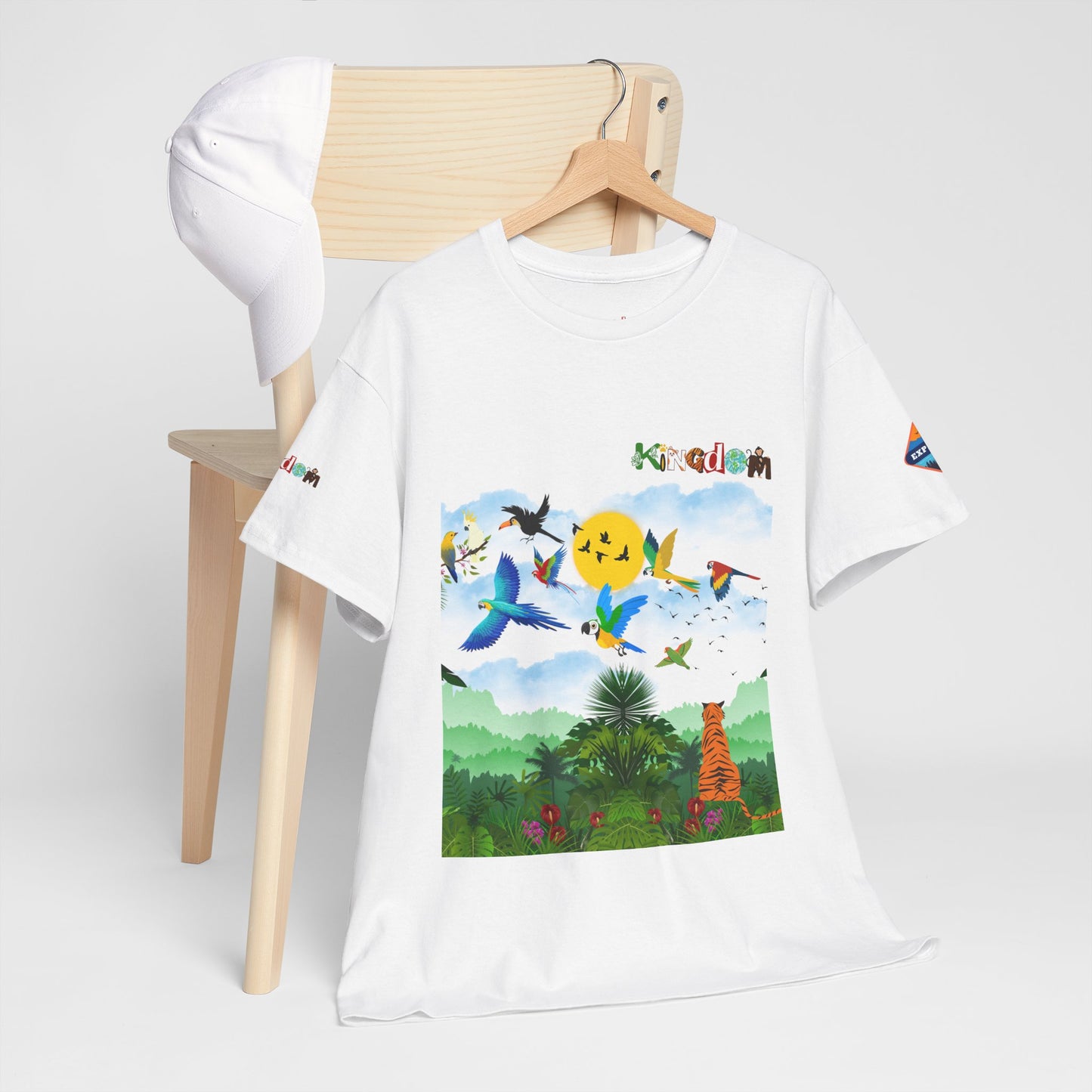 Tropical Birds Unisex Tee, Jungle Animals Graphic Shirt, Nature Inspired T-Shirt