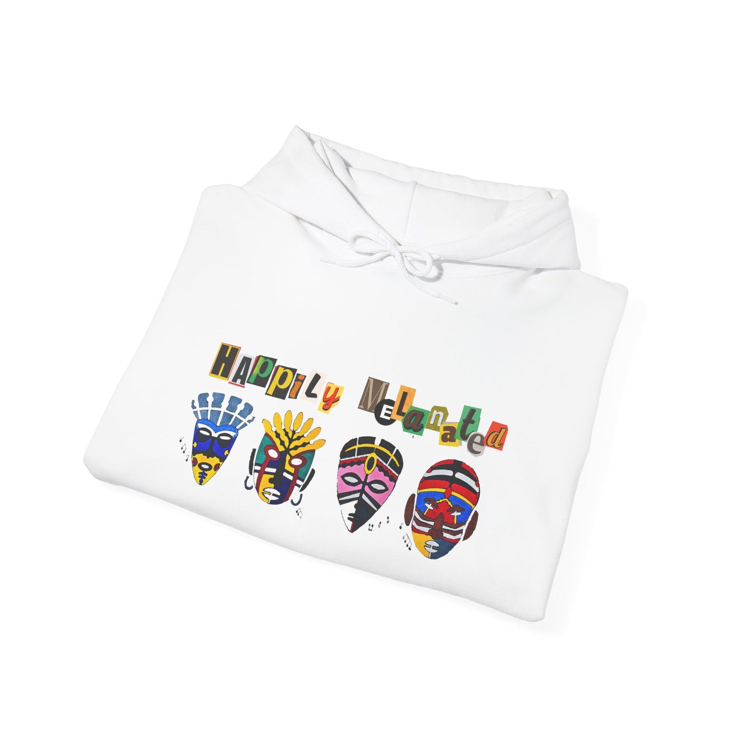 Ethnic Streetwear Unisex Heavy Blend, Hand-Drawn Tribal Music Art, Daily Wear