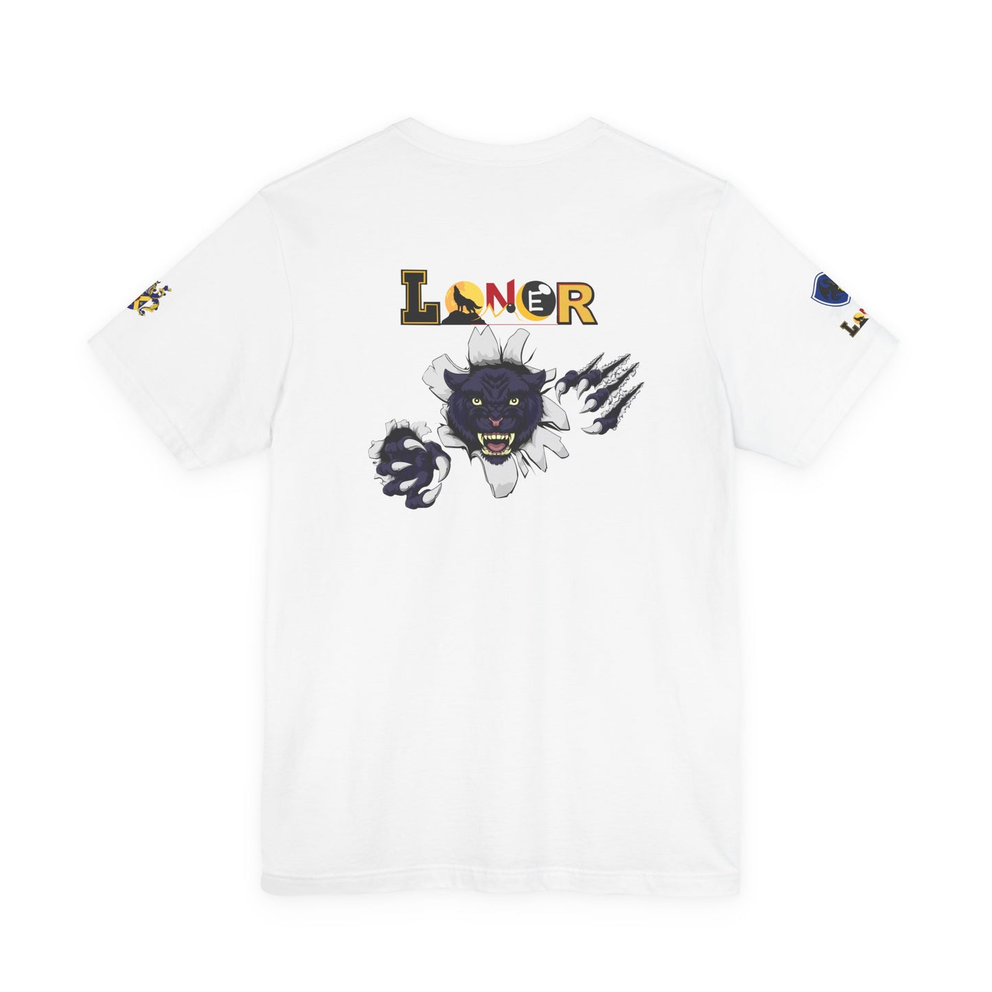 Panther Graphic Unisex Tee, Wild Animal Art Shirt, Jersey Wolf Design Top, Graphic Tee
