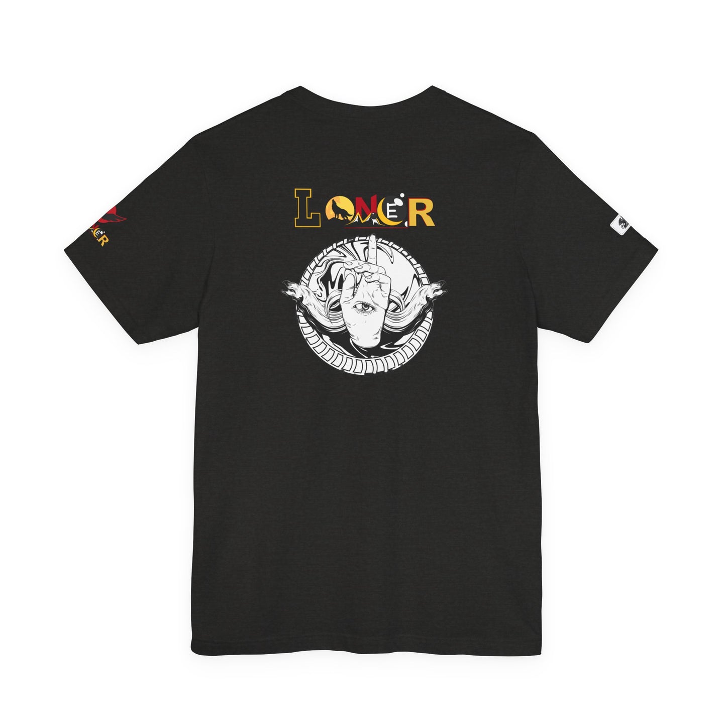 Loner Unisex Jersey Tee, Unique Hand with Eye Graphic, Moray Eels Shirt, Eye-Catching T-Shirt