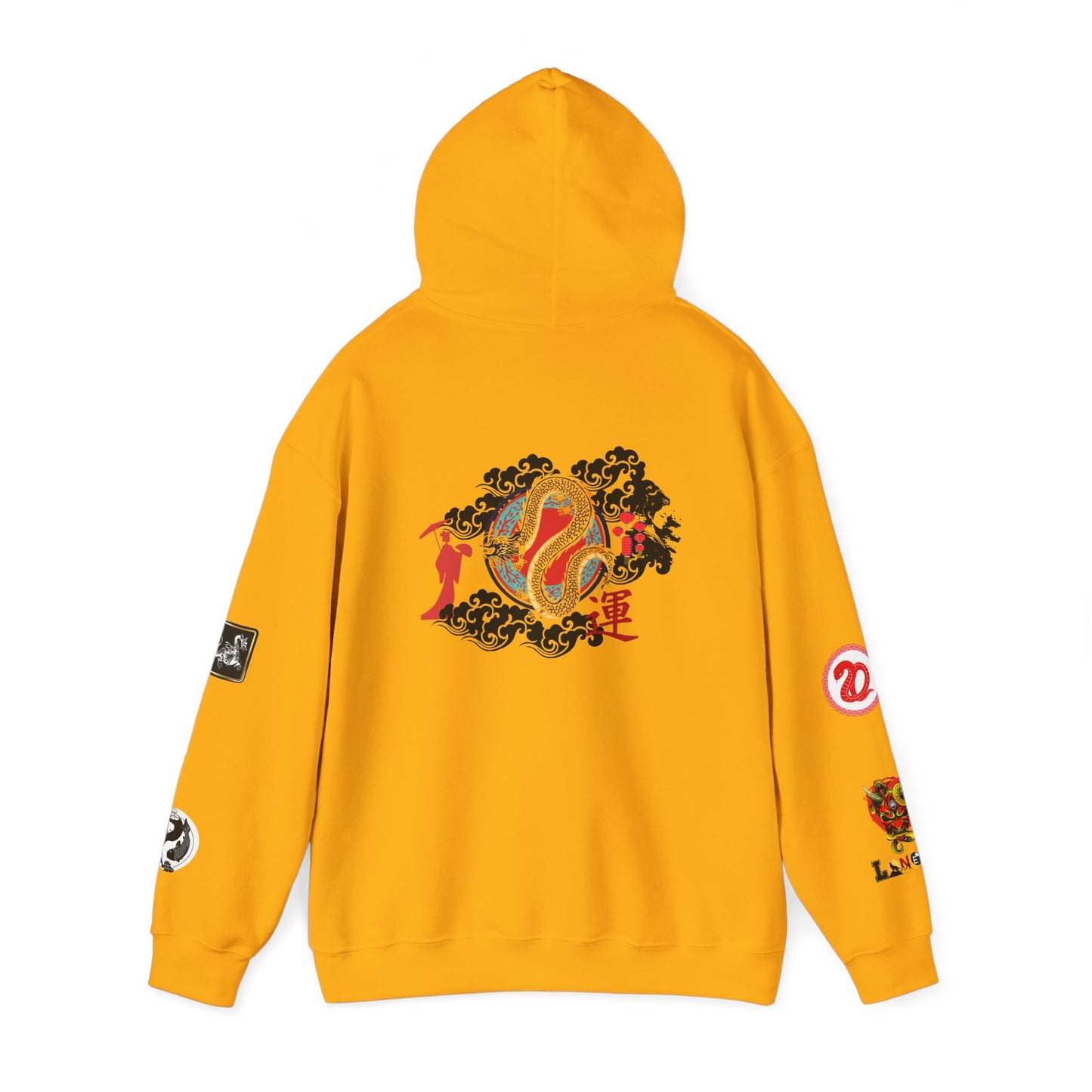 Dragon Ninja Themed Graphic Unisex Hoodie