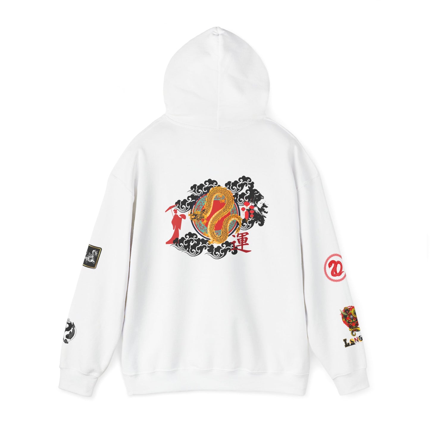 Dragon Ninja Themed Graphic Unisex Hoodie