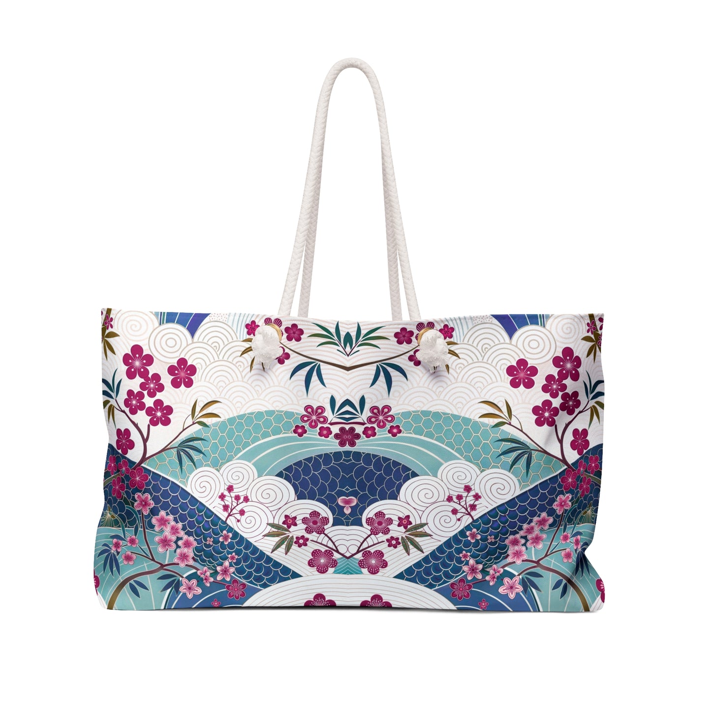 Stylish Floral Weekender Bag, Travel Tote, Floral Travel Bag