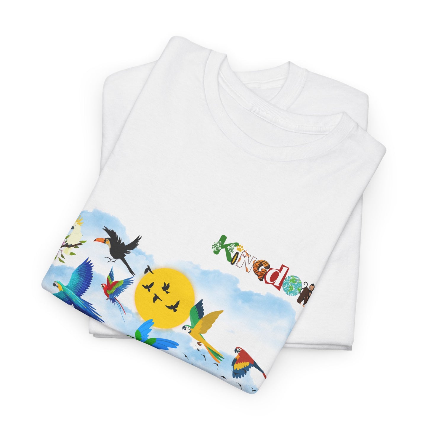 Tropical Birds Unisex Tee, Jungle Animals Graphic Shirt, Nature Inspired T-Shirt
