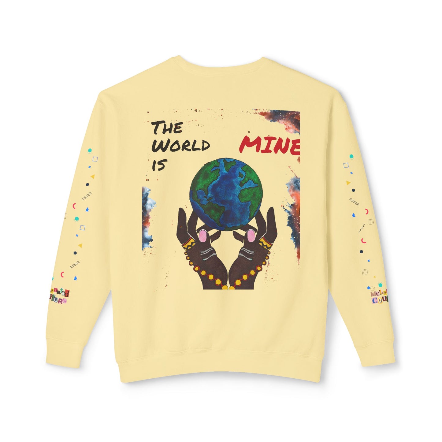 Galaxy Art Unisex Sweatshirt, Handcrafted Space Design