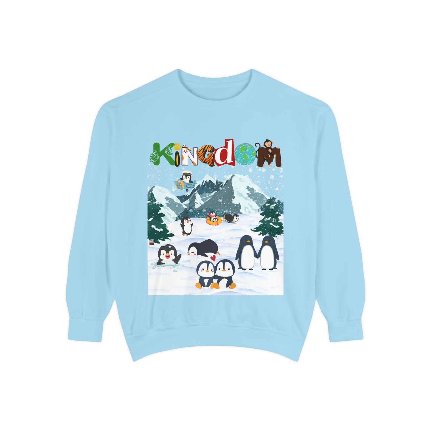 Arctic Animals, Penguins Graphic Unisex Sweatshirt, Winter Jumper, Animal Lover Gift