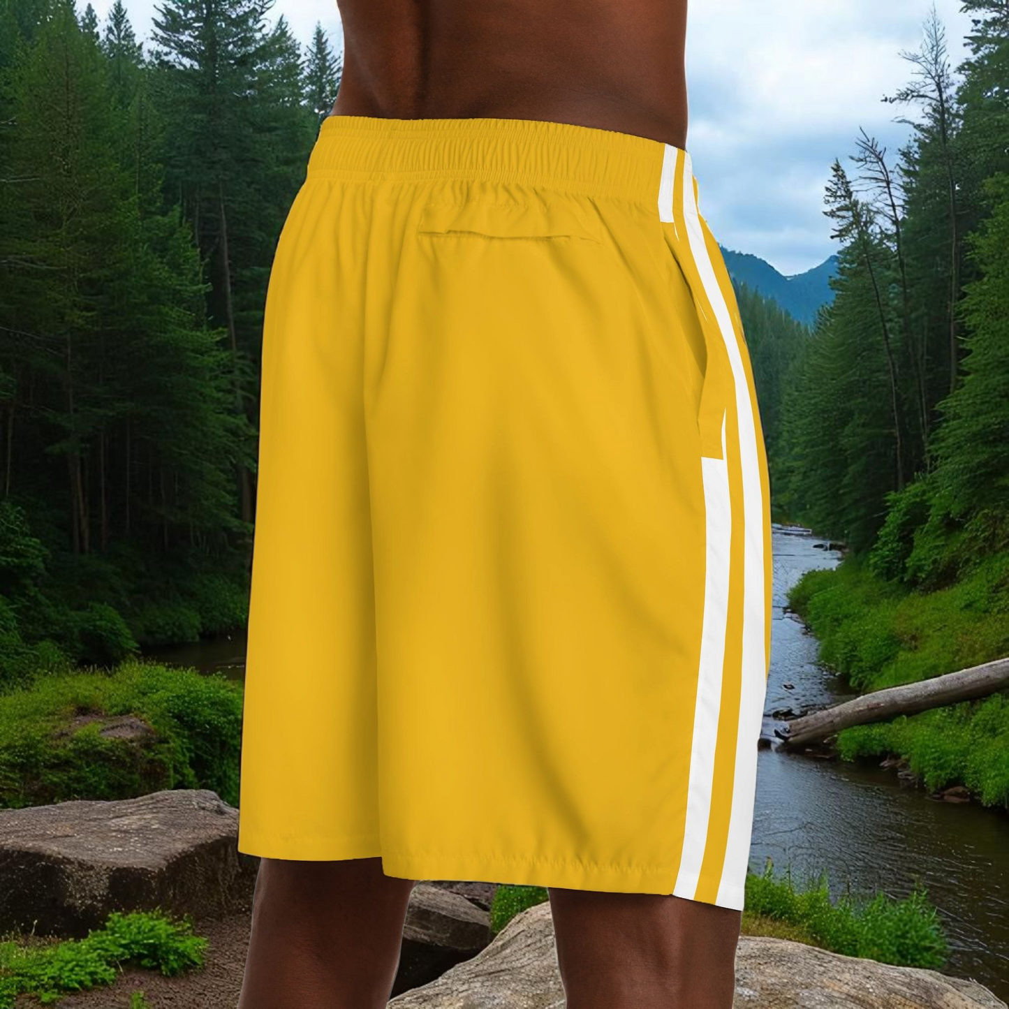 Afrocentric Dance Men's Jogger Shorts - Happily Celebrating Heritage