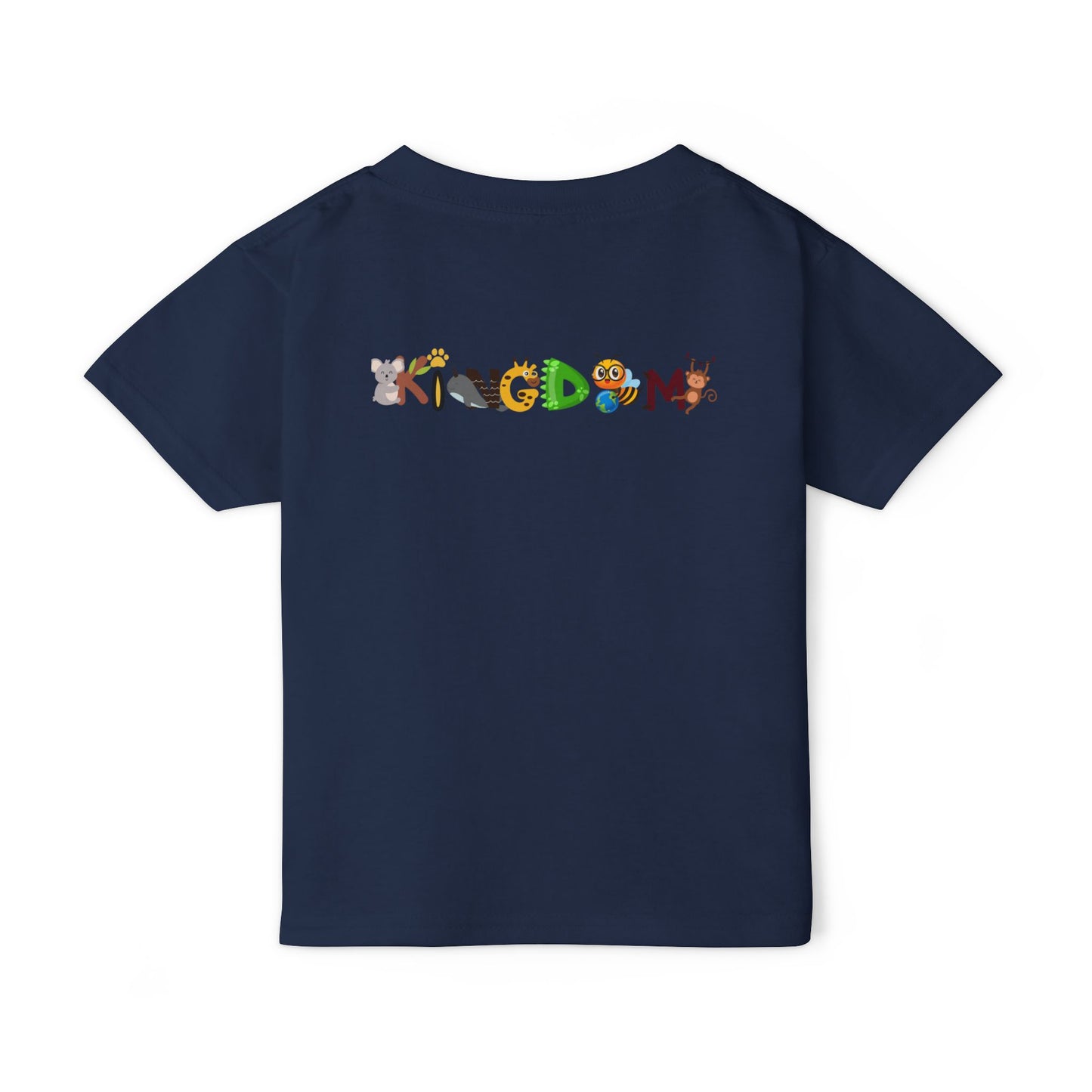 Wild Animals Graphic Toddler T-Shirt, Nature Theme Jungle Safari Shirt, Heavy Cotton Top for Kids