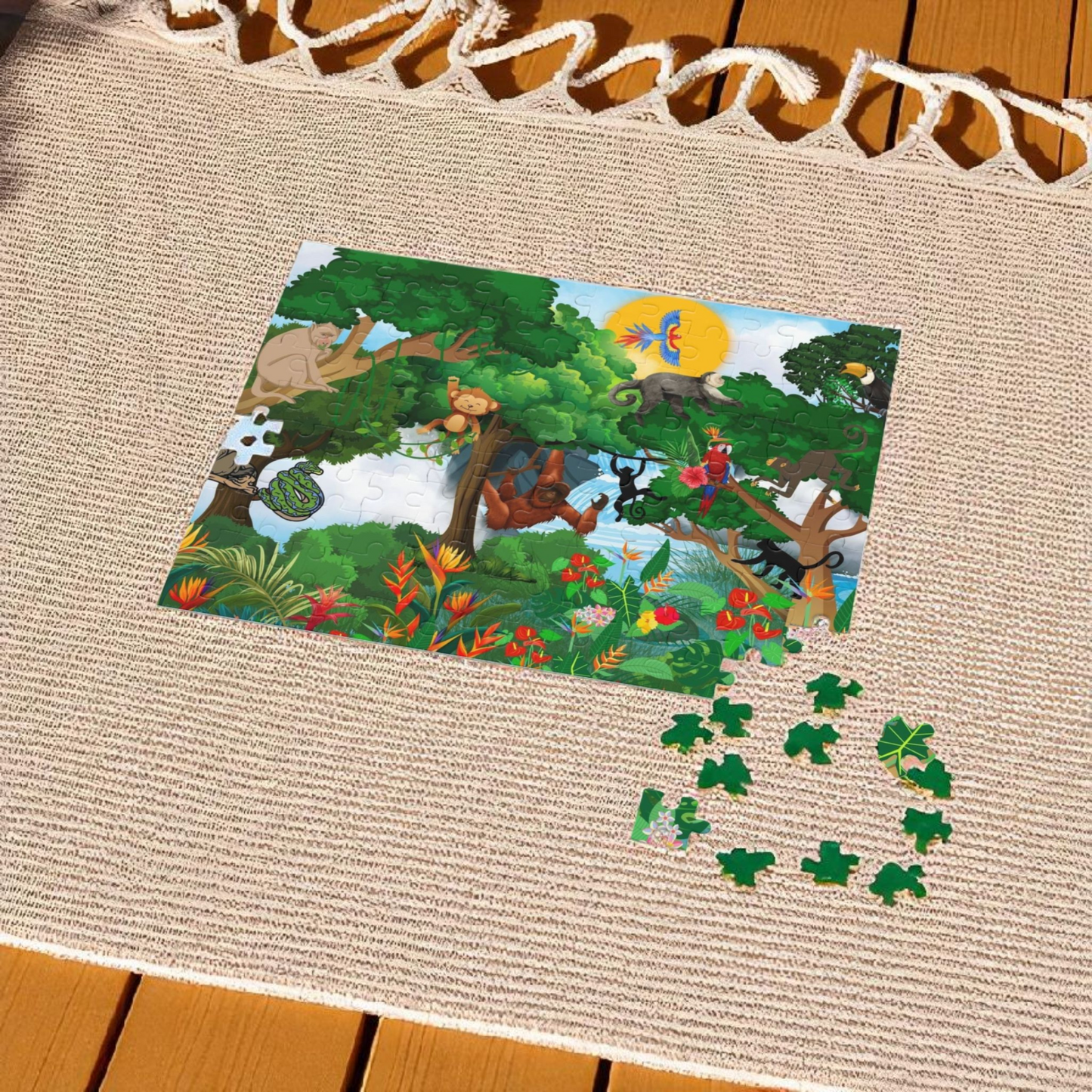 Nature-Themed Puzzle (120/252/500-Piece) – Fun for All Ages!