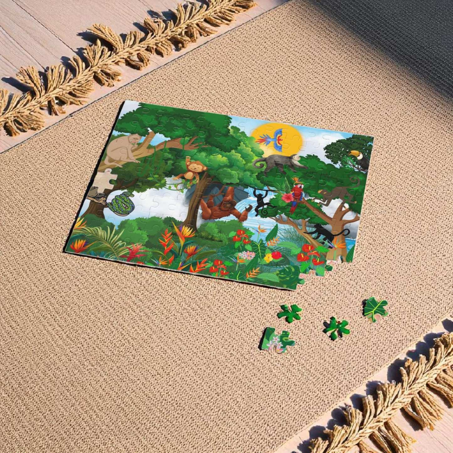 Nature-Themed Puzzle (120/252/500-Piece) – Fun for All Ages!