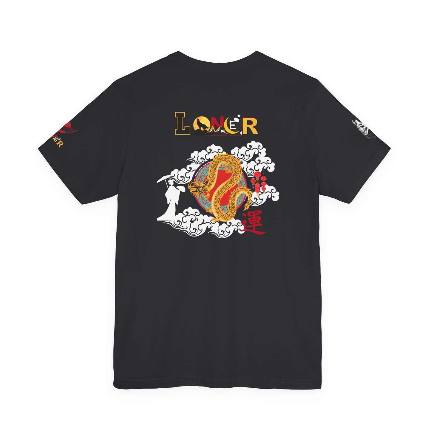 Dragon Graphic Tee, Loner Themed Unisex Shirt, Dragon Art T-Shirt, Mythical Creature Top