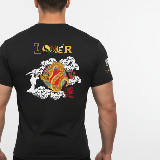 Dragon Graphic Tee, Loner Themed Unisex Shirt, Dragon Art T-Shirt, Mythical Creature Top