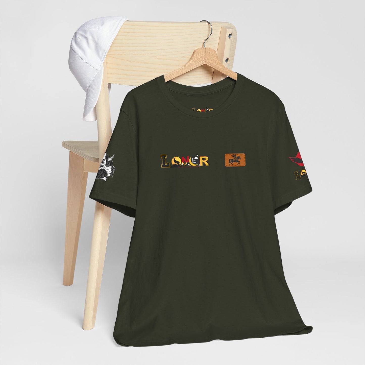 Dragon Graphic Tee, Loner Themed Unisex Shirt, Dragon Art T-Shirt, Mythical Creature Top