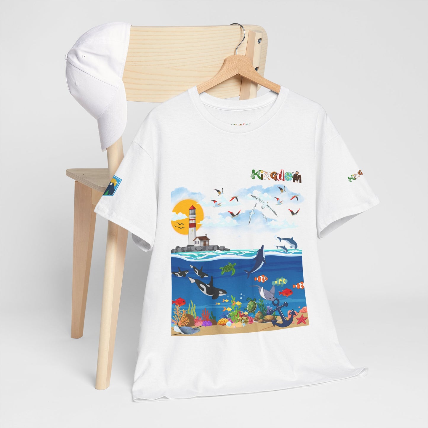 Nautical Dolphins Graphic Unisex T-shirt