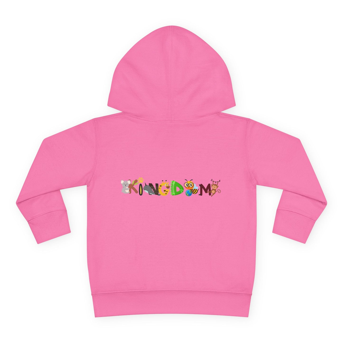 Graphic Panda Elephants Toddler Hoodie, Wildlife Theme, Kids Fleece Pullover