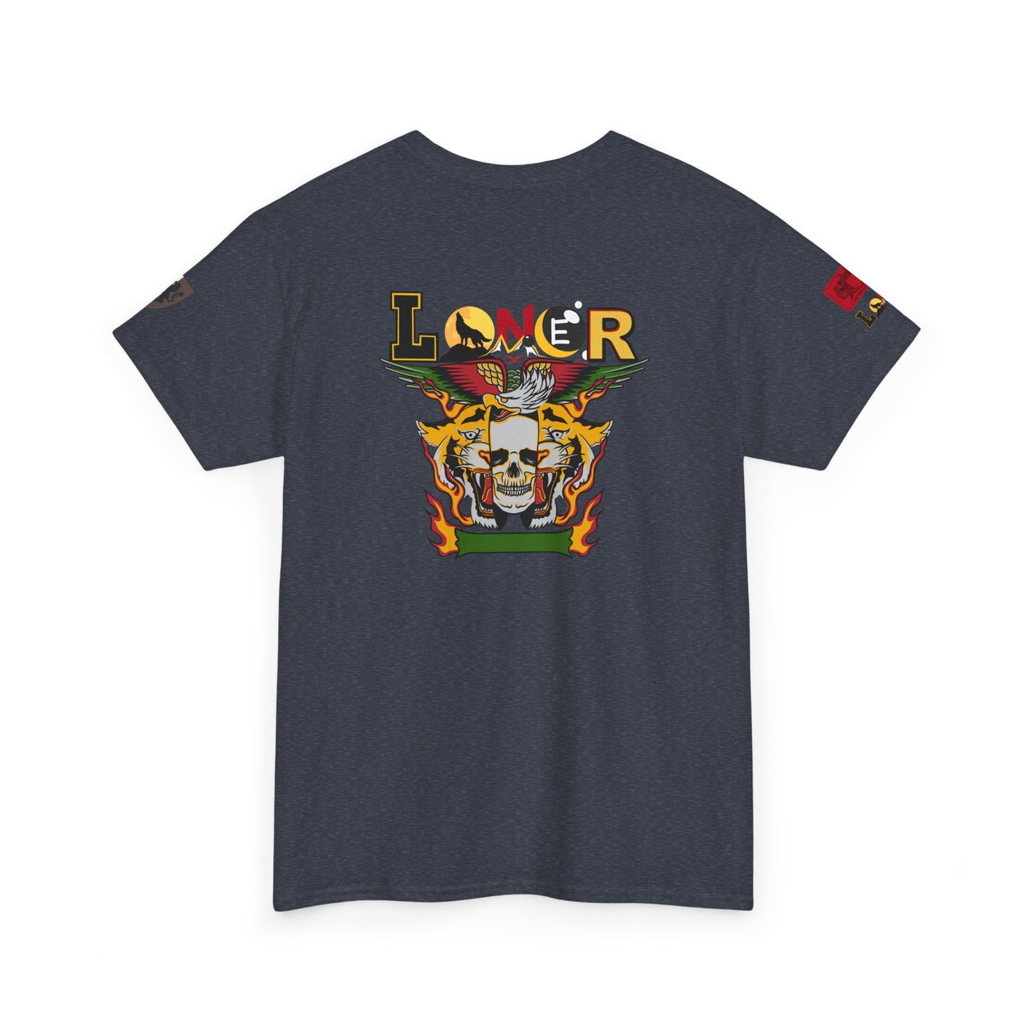 Tiger Skull Graphic Tee, Wild Animal Print Shirt for Men and Women, Alternative Art