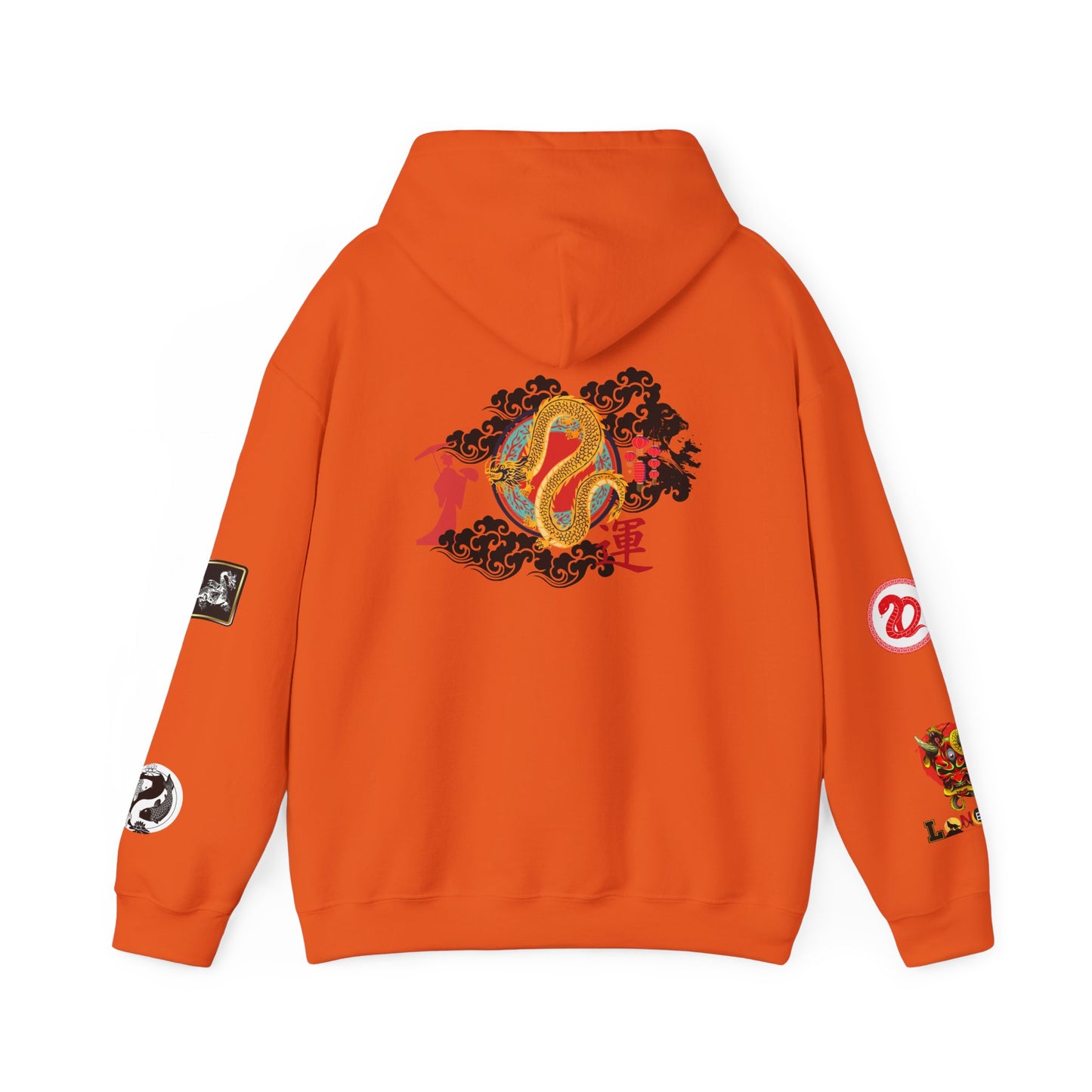 Dragon Ninja Themed Graphic Unisex Hoodie