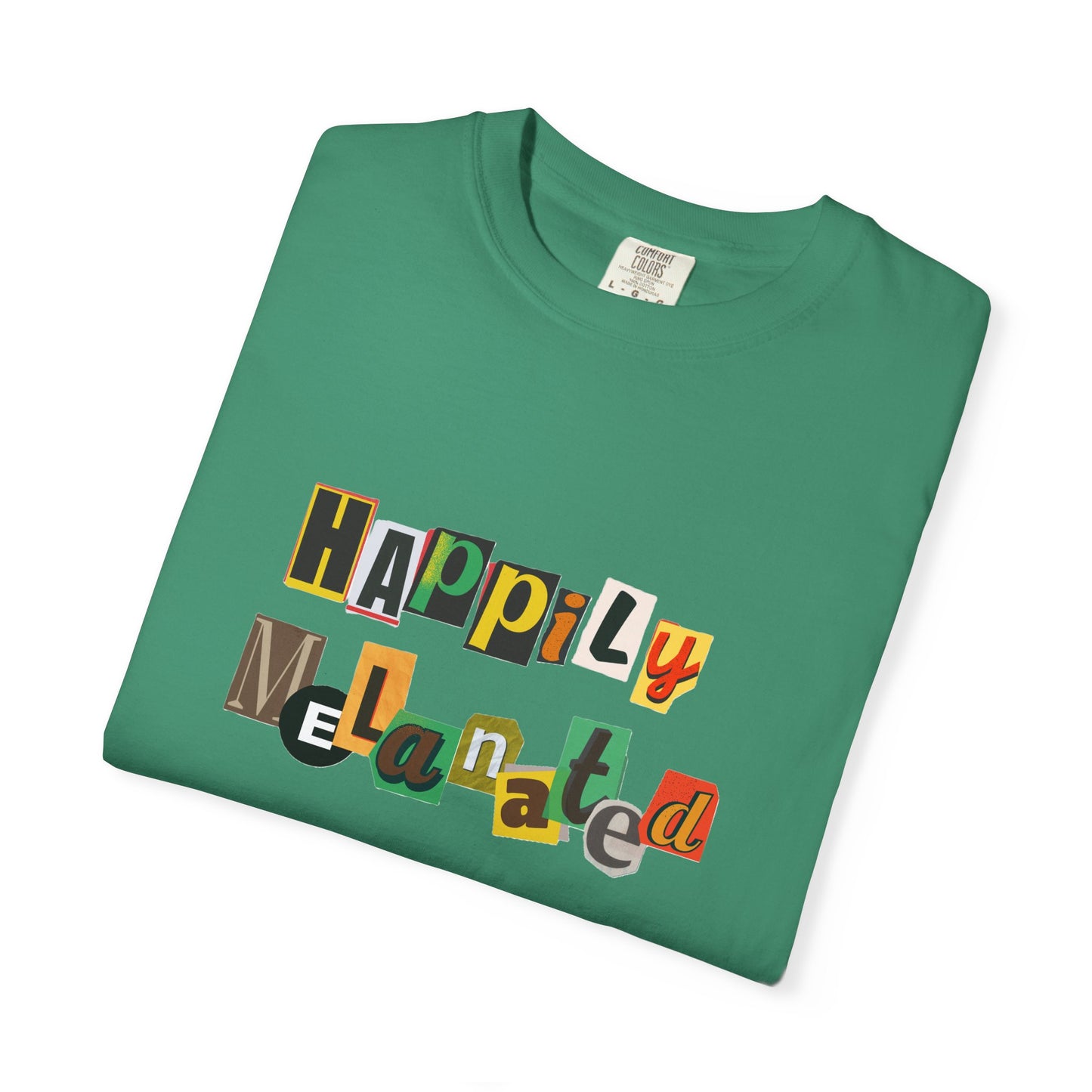 Handcrafted Jamaican Flag Art Graphic Tee, Unisex Garment-Dyed T-shirt