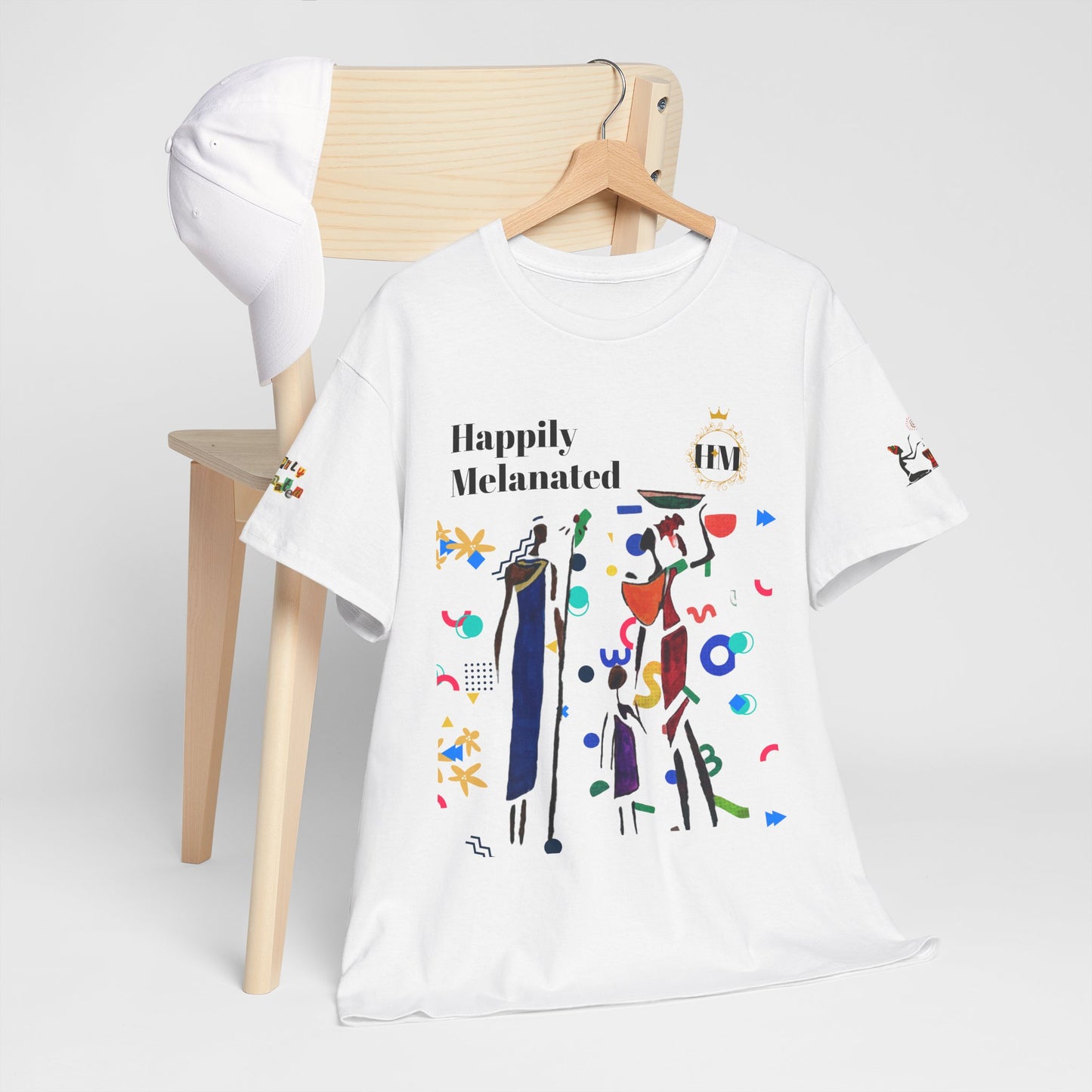 Ethnic Family Doodle Unisex Tee, Handcrafted Tshirt, Unique Family Shirt, Cultural Graphic Teee