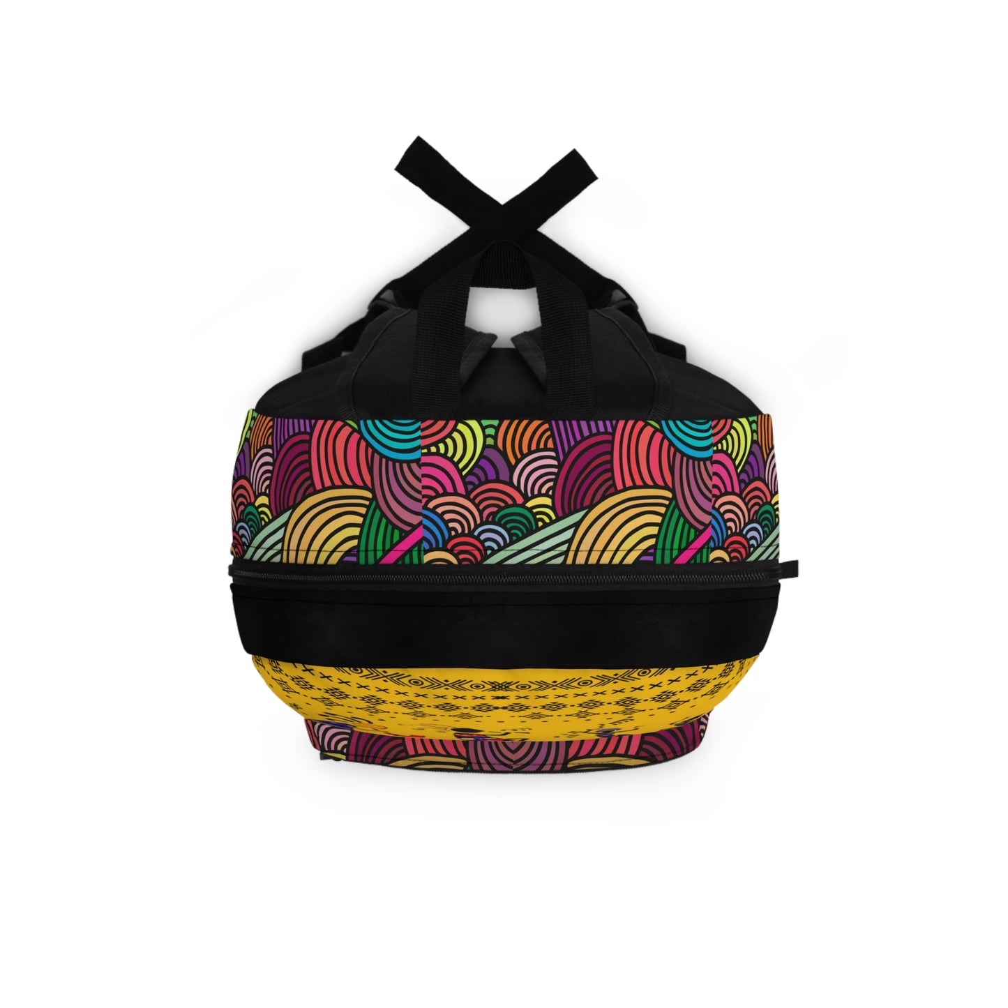 Colorful Tribal Dance Backpack, Ethnic Music Festival Bag, Boho Rucksack