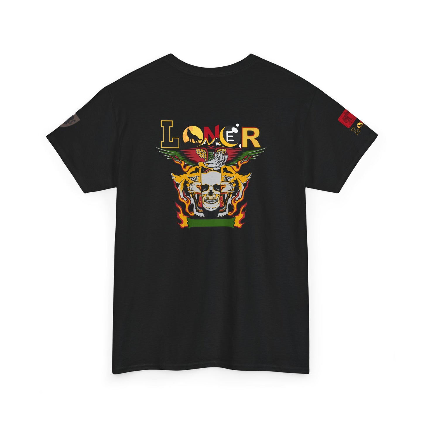 Tiger Skull Graphic Tee, Wild Animal Print Shirt for Men and Women, Alternative Art