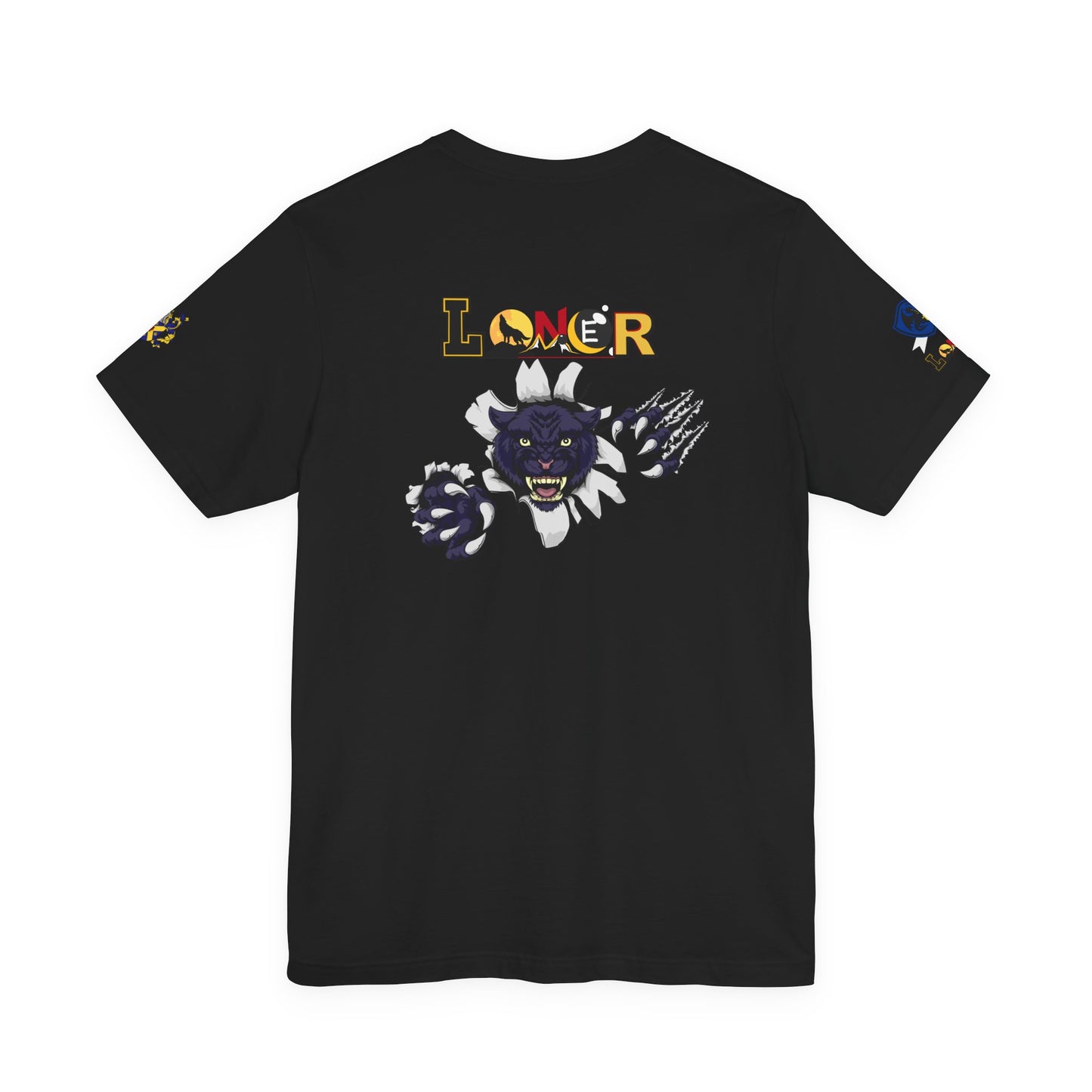 Panther Graphic Unisex Tee, Wild Animal Art Shirt, Jersey Wolf Design Top, Graphic Tee
