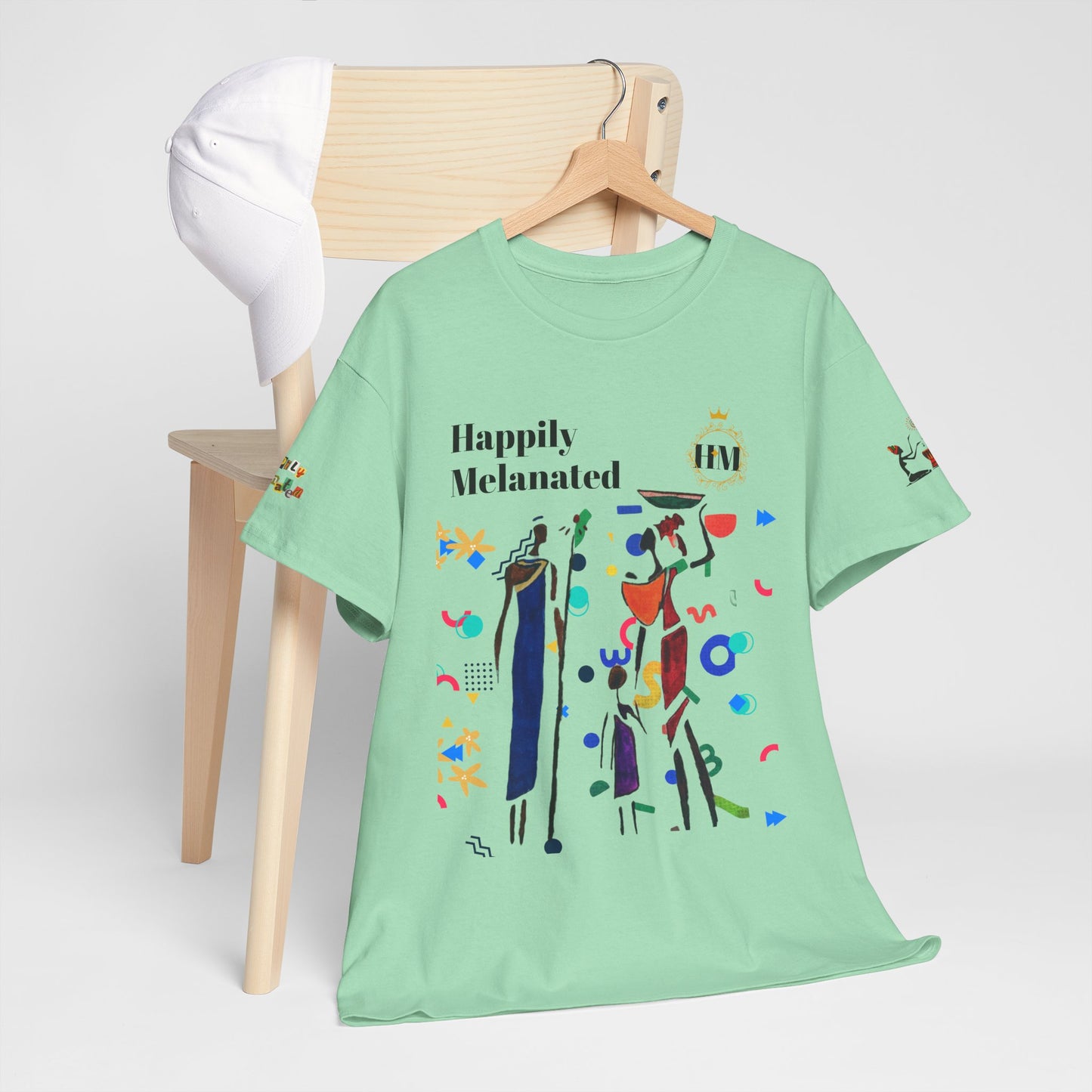 Ethnic Family Doodle Unisex Tee, Handcrafted Tshirt, Unique Family Shirt, Cultural Graphic Teee