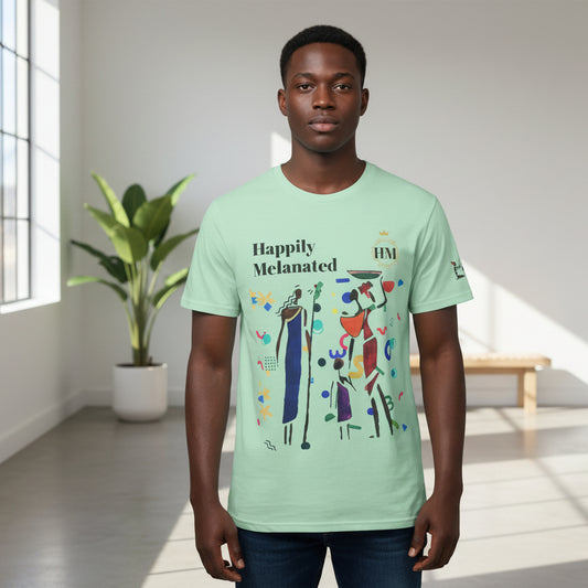 Ethnic Family Doodle Unisex Tee, Handcrafted Tshirt, Unique Family Shirt, Cultural Graphic Teee