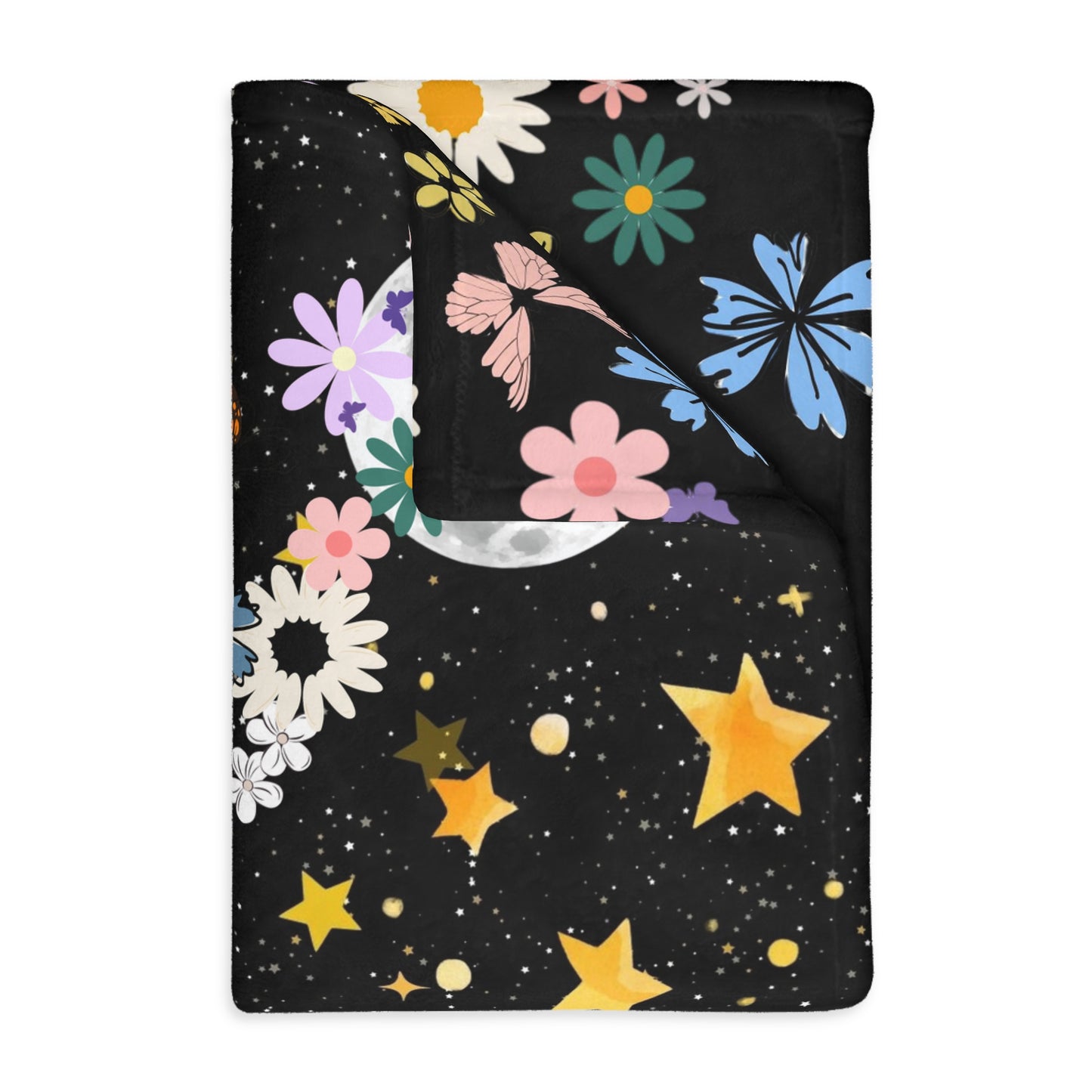 Soft Animals and Nature Themed Velveteen Microfiber Blanket, Cozy Gift for Kids