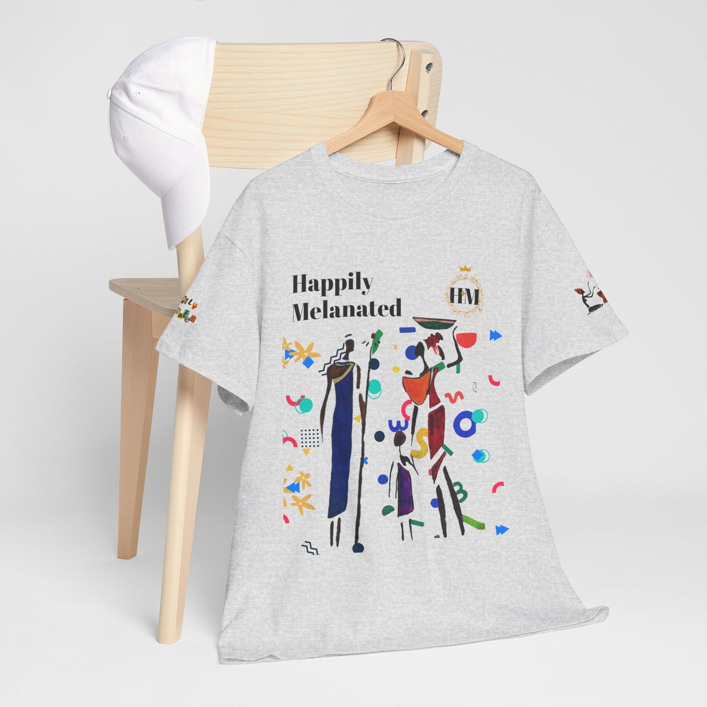 Ethnic Family Doodle Unisex Tee, Handcrafted Tshirt, Unique Family Shirt, Cultural Graphic Teee