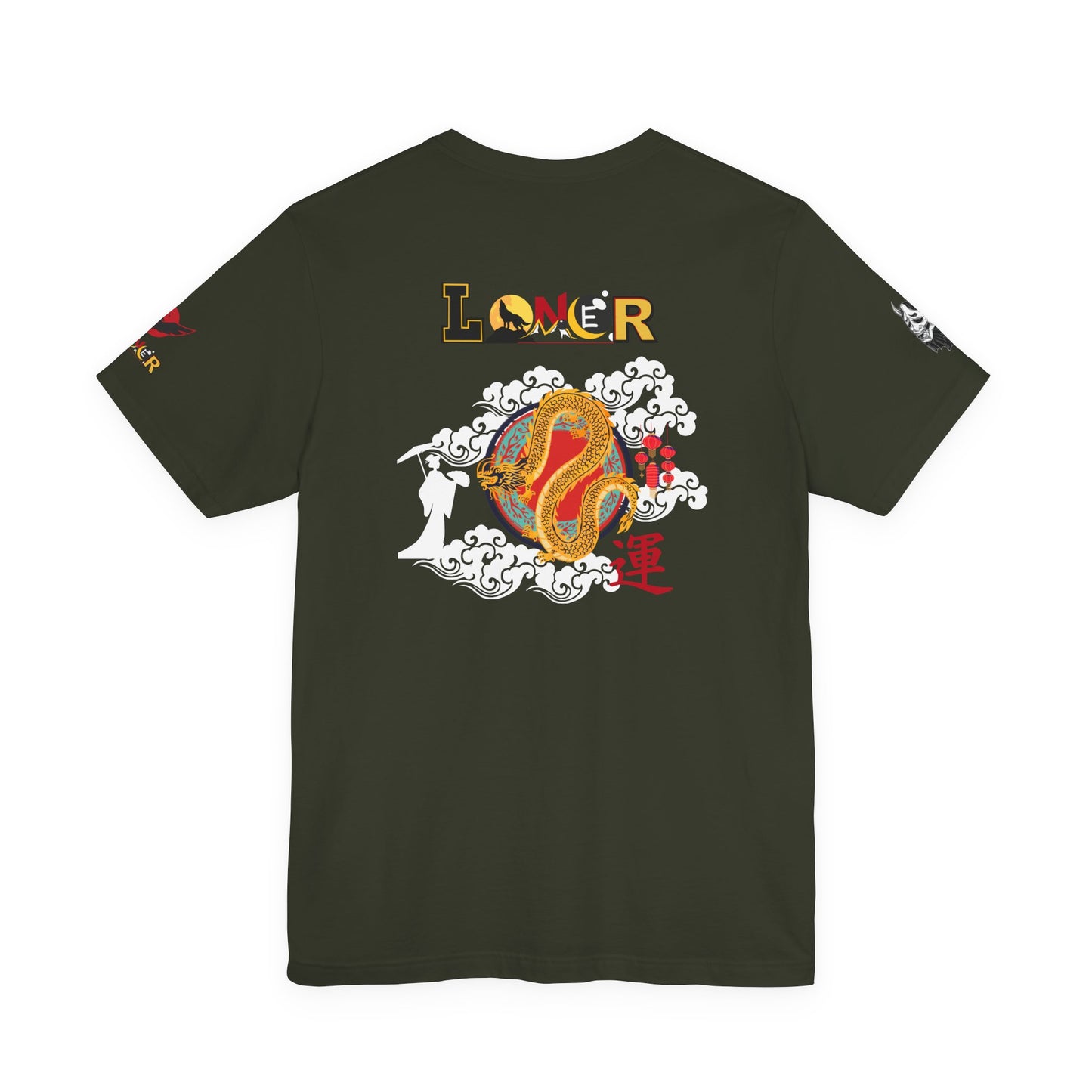 Dragon Graphic Tee, Loner Themed Unisex Shirt, Dragon Art T-Shirt, Mythical Creature Top