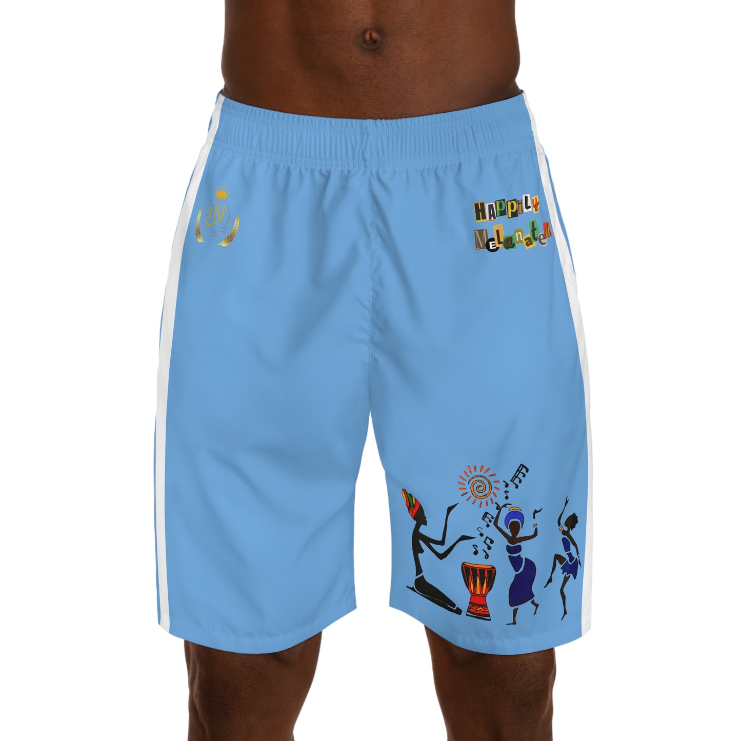 Cultural Dance Men's Jogger Shorts - Happily Celebrating Heritage