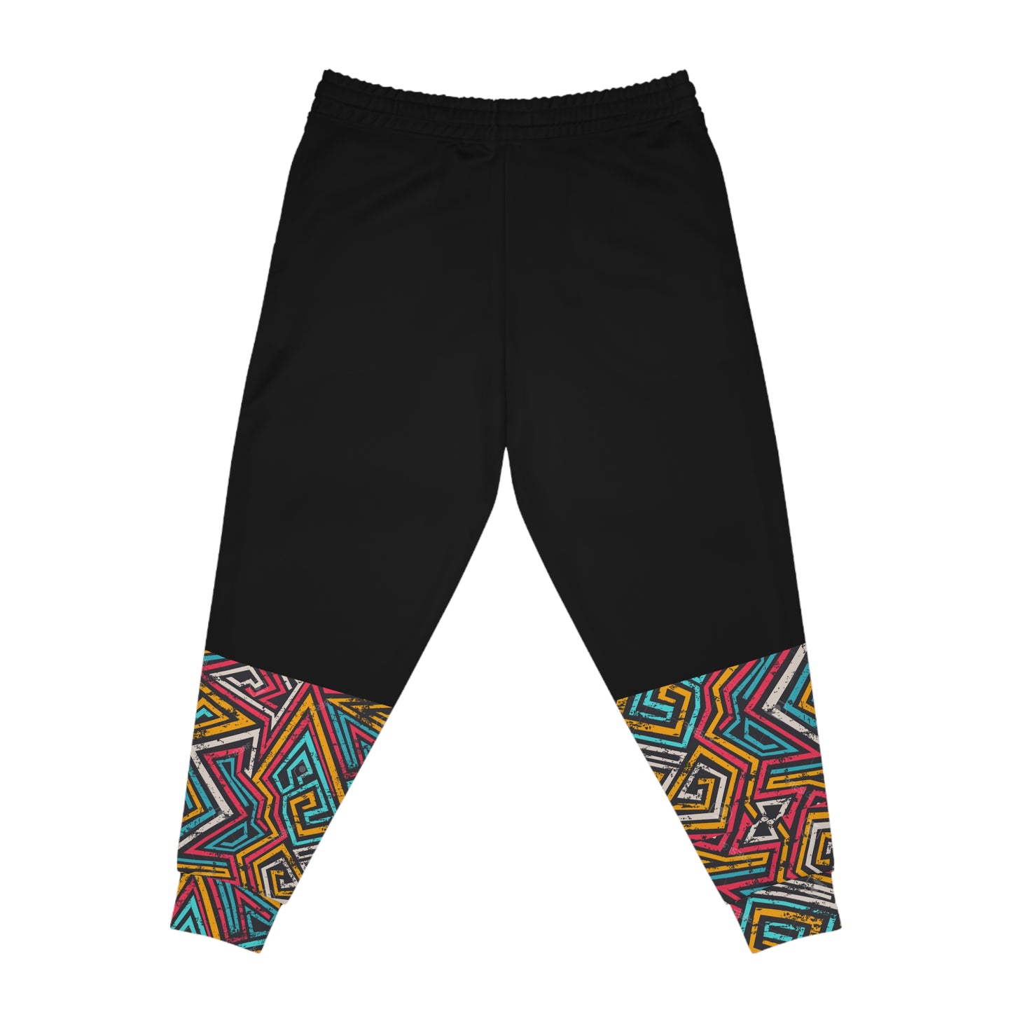 Afro Music Cartoon Art Athletic Joggers, Unisex Sweatpants, African Dance Jogging Pants, Gym Wear