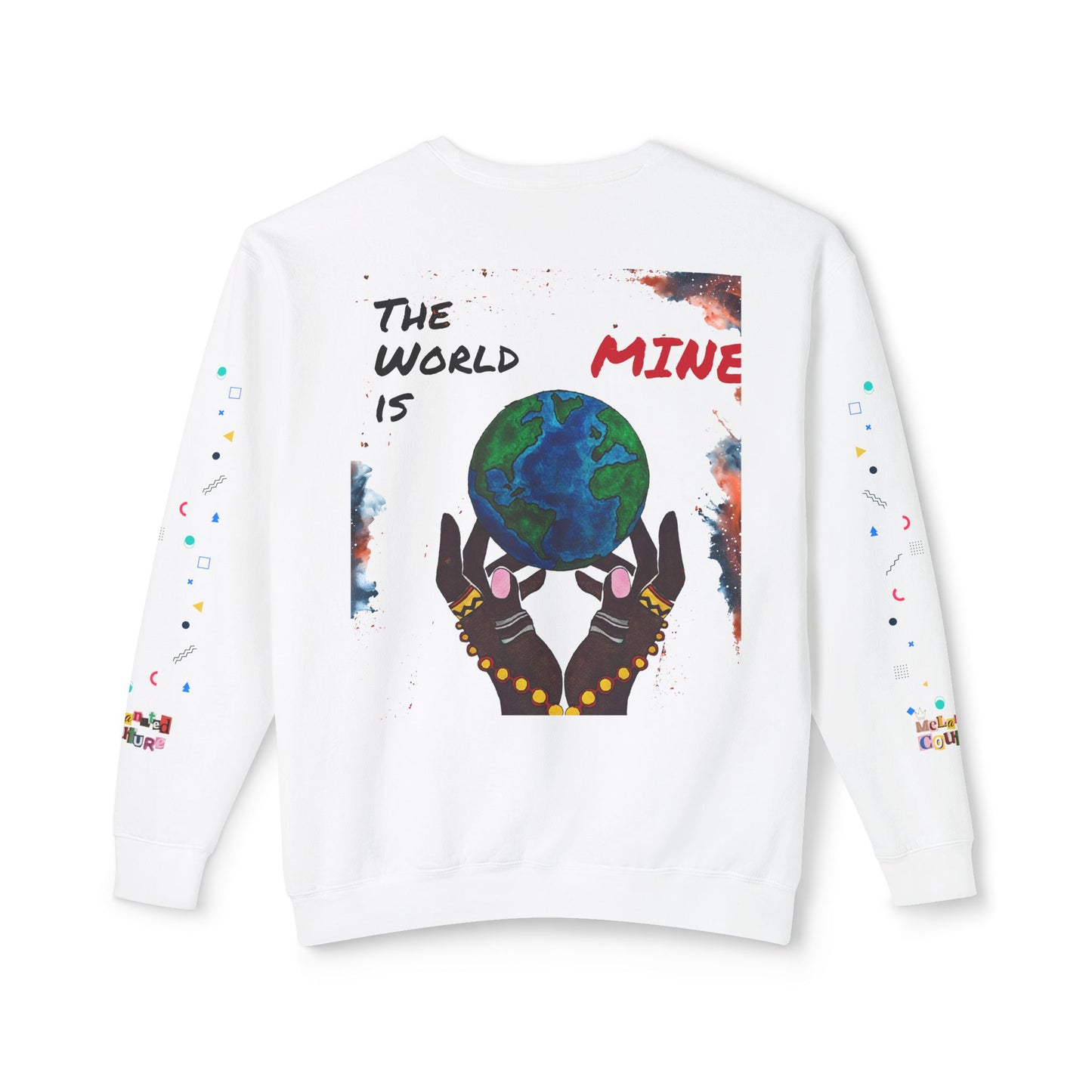 Galaxy Art Unisex Sweatshirt, Handcrafted Space Design