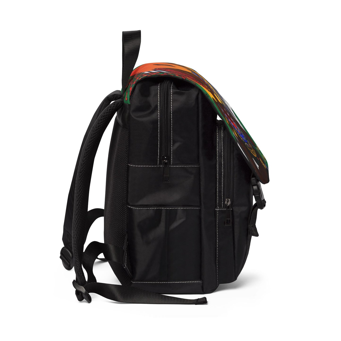 Jazz Singer, Music-Inspired Unisex Shoulder Backpack - Stylish & Functional