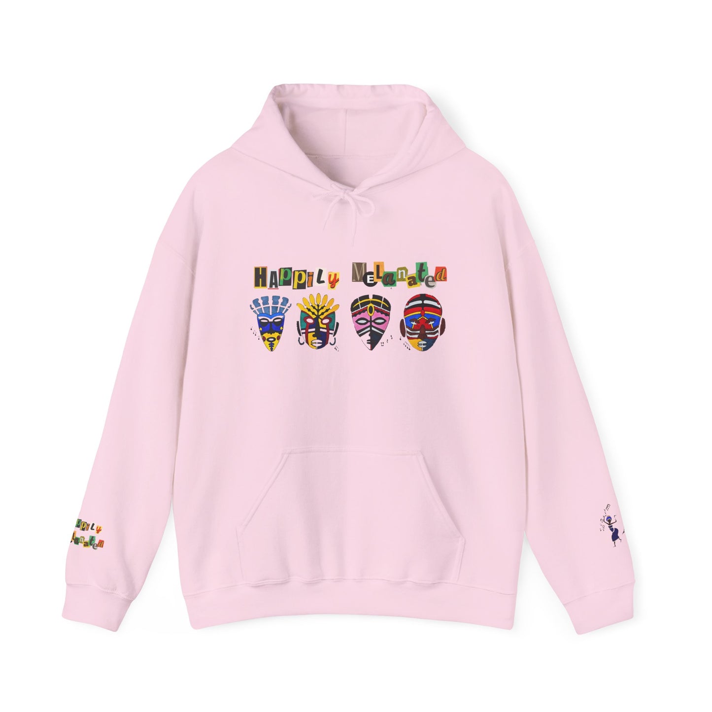 Ethnic Streetwear Unisex Heavy Blend, Hand-Drawn Tribal Music Art, Daily Wear