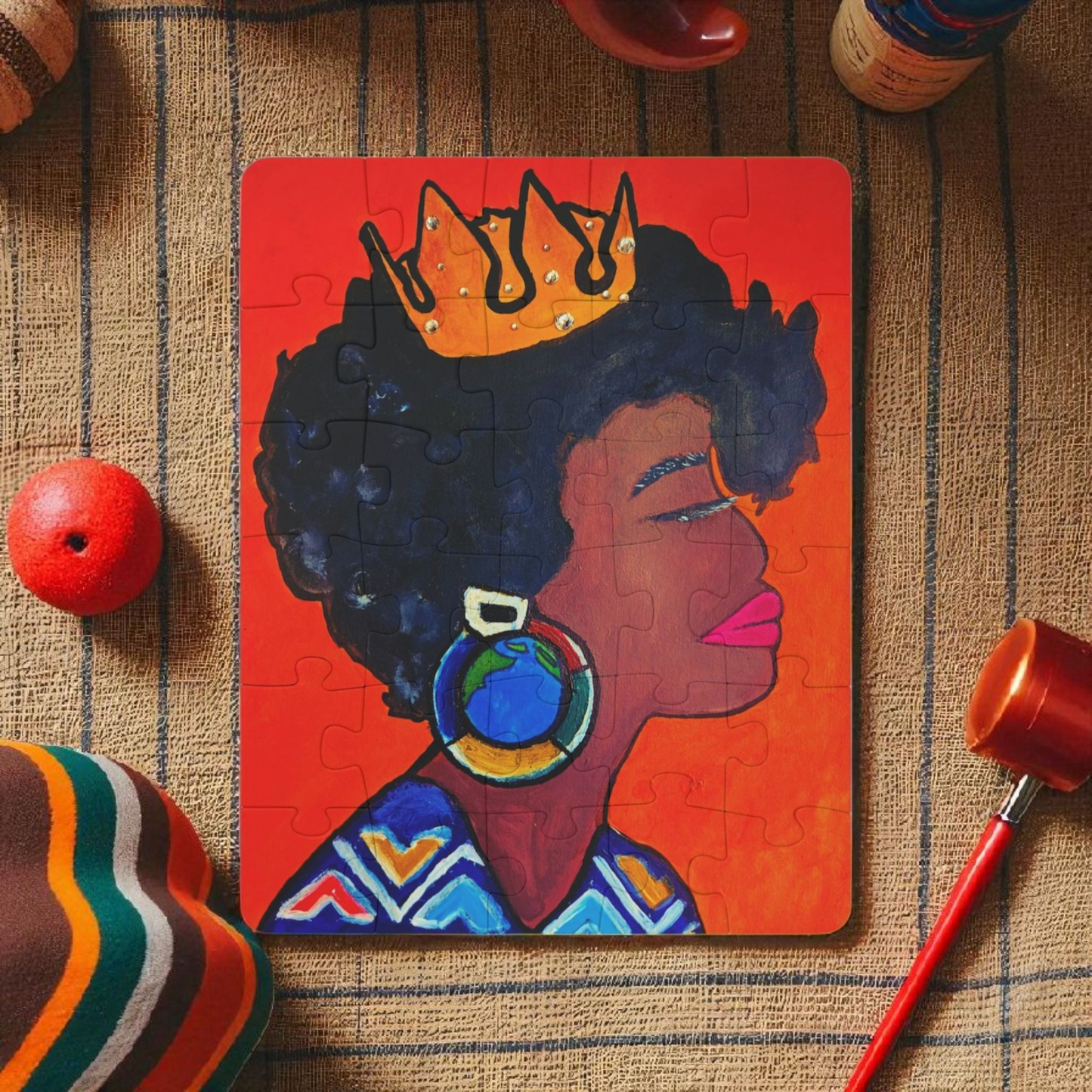 Kids' 30-Piece Crowned Queen Puzzle - Fun & Educational Playtime