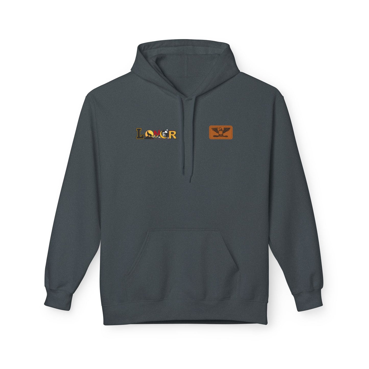Tiger Graphic Hoodie, Lone Wolf Sweatshirt, Unisex Fleece Pullover, Softstyle, Cozy Animal Print