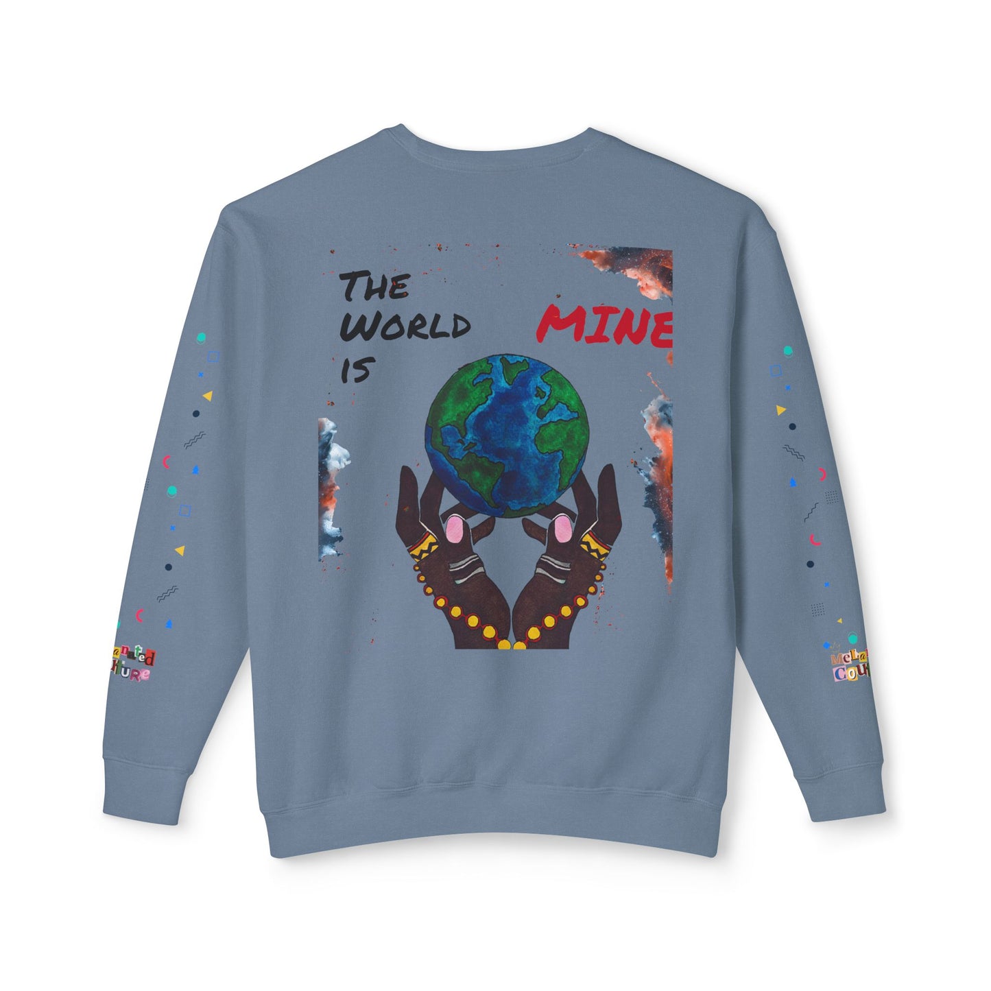 Galaxy Art Unisex Sweatshirt, Handcrafted Space Design