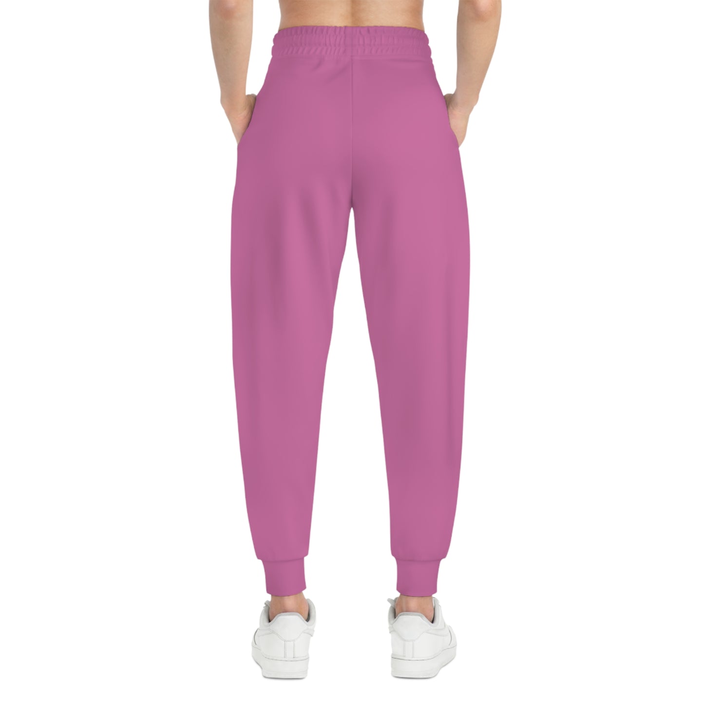Kokopelli Dance Pink Athletic Unisex Joggers — Afro-Caribbean Music Art
