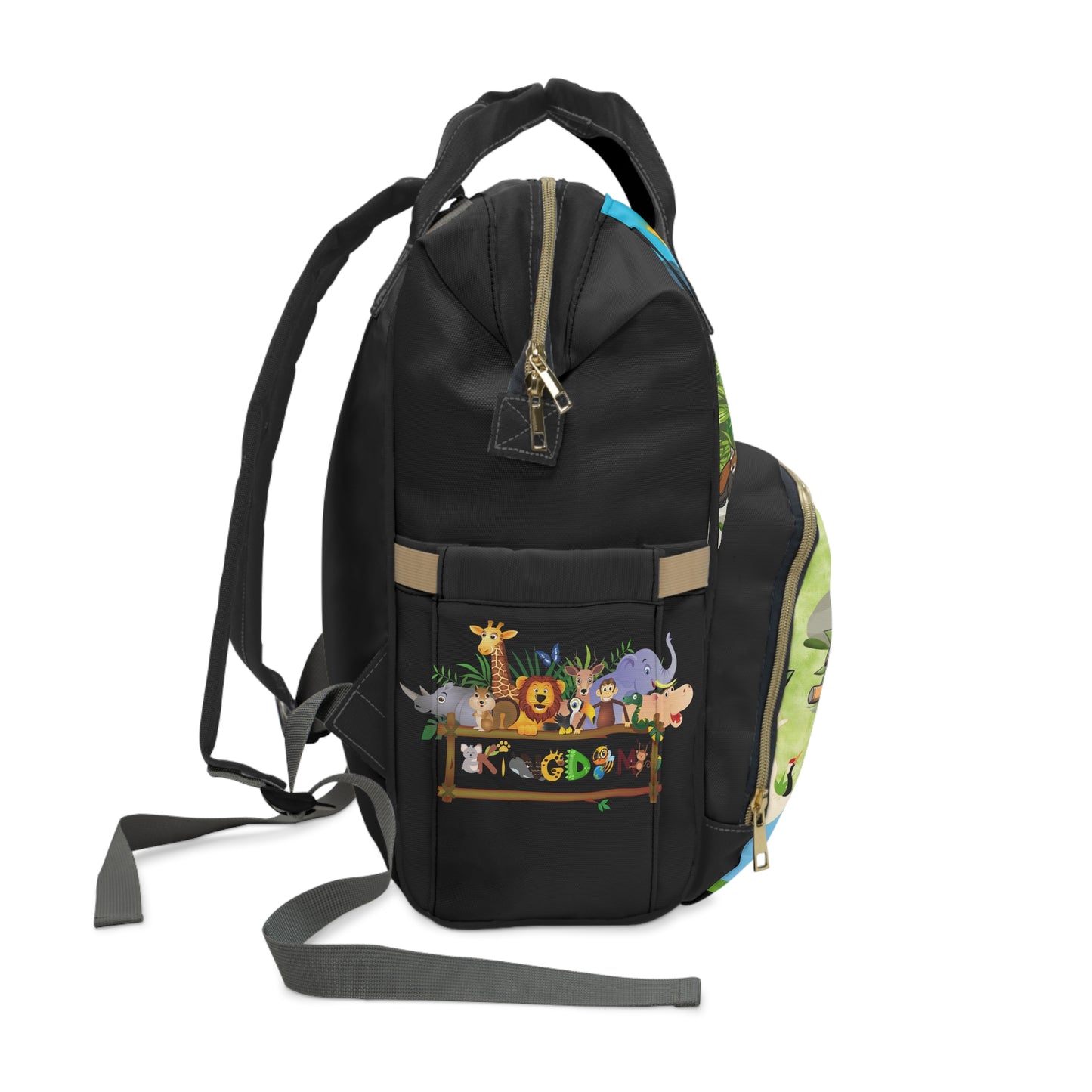 Eco-Friendly Panda Design Diaper Backpack for Parents on the Go