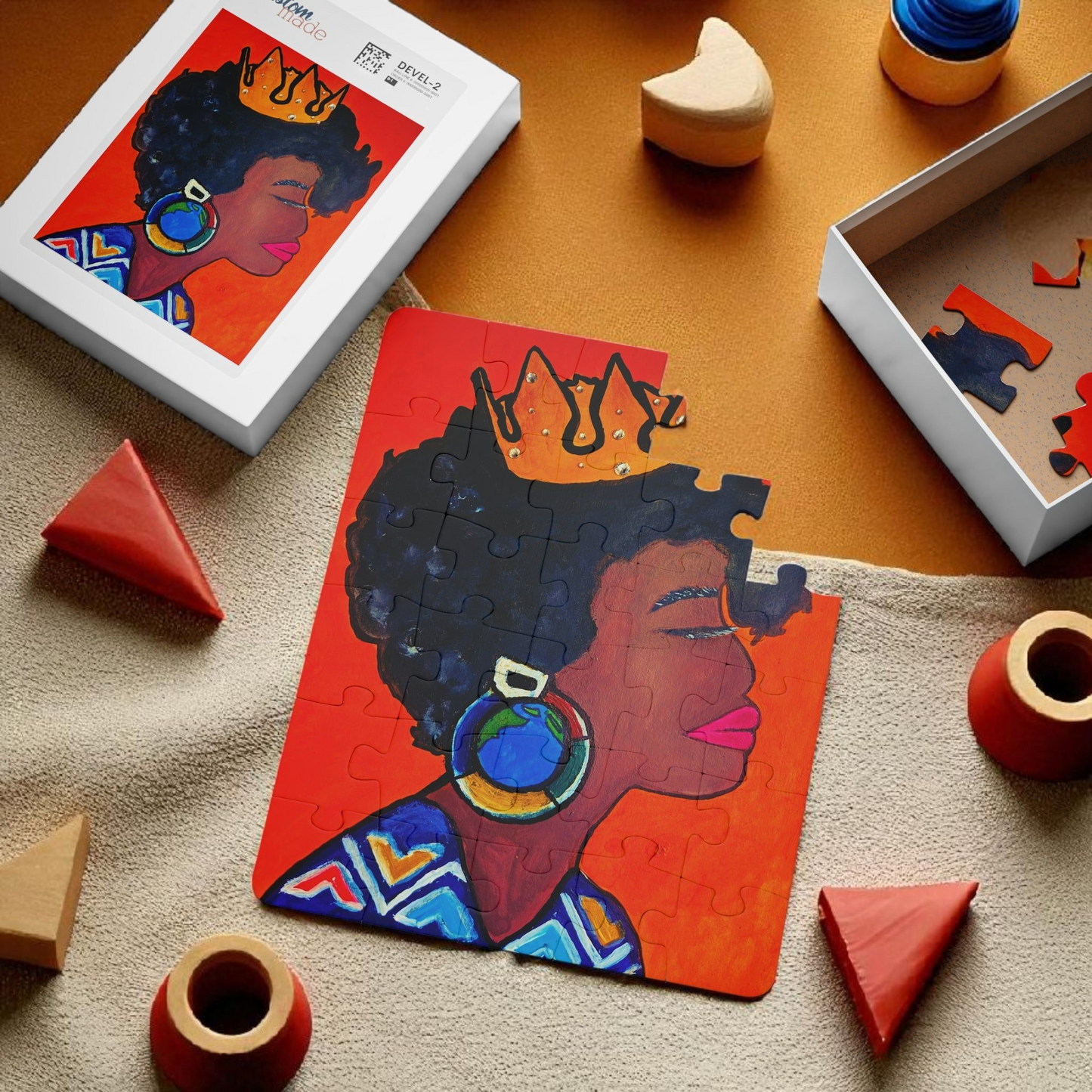Kids' 30-Piece Crowned Queen Puzzle - Fun & Educational Playtime