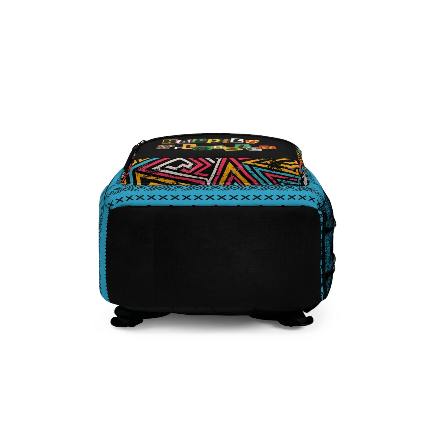 Boho Afro Music Backpack, Music Lover Bag, Cartoon Print Rucksack