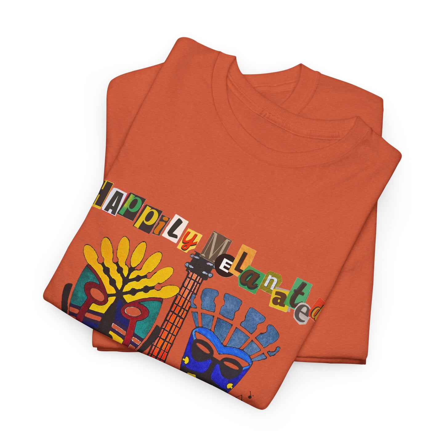 Guitar Art Tribal Masks Unisex Tee, Music Lover Graphic Shirt, Unique Handcrafted Tee