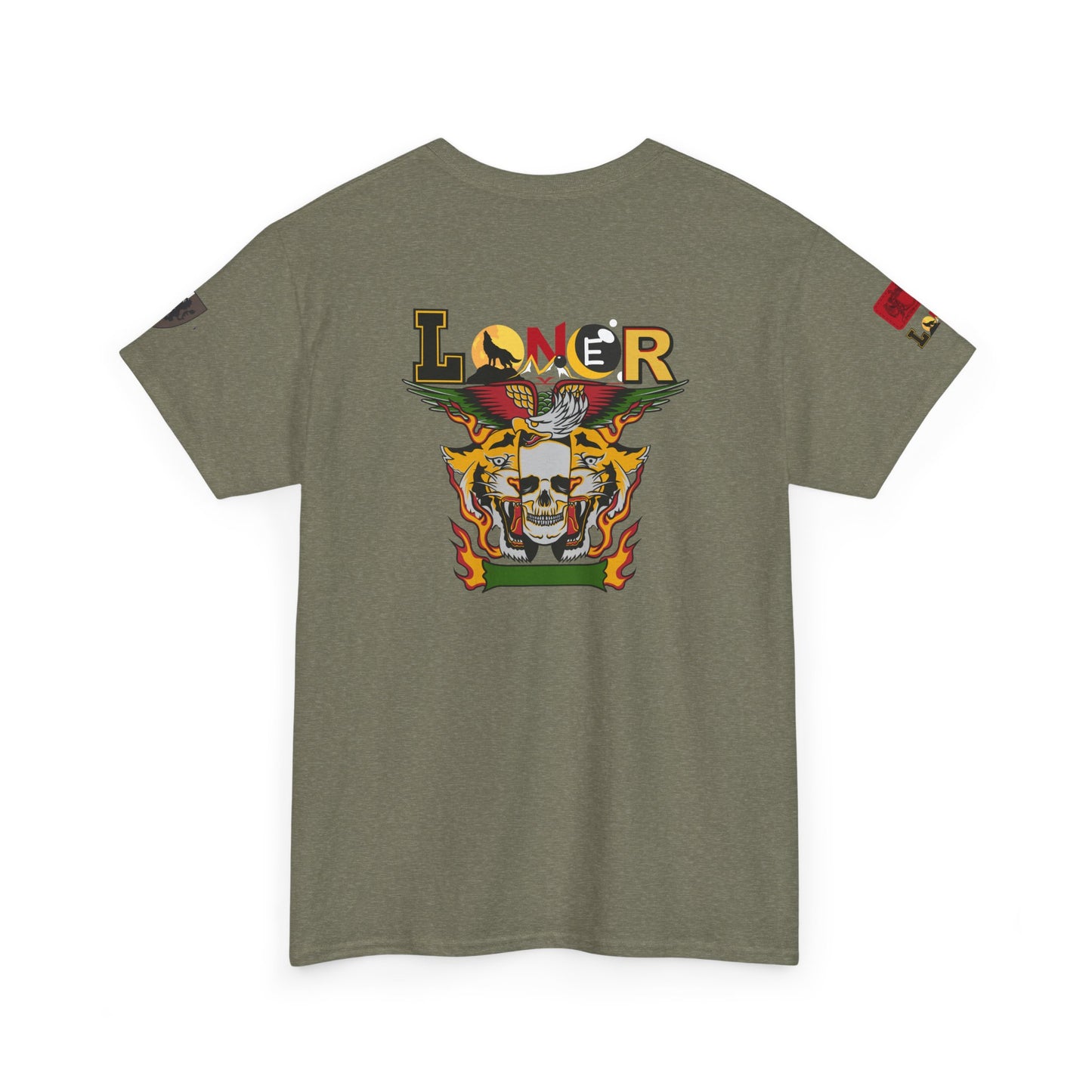 Tiger Skull Graphic Tee, Wild Animal Print Shirt for Men and Women, Alternative Art