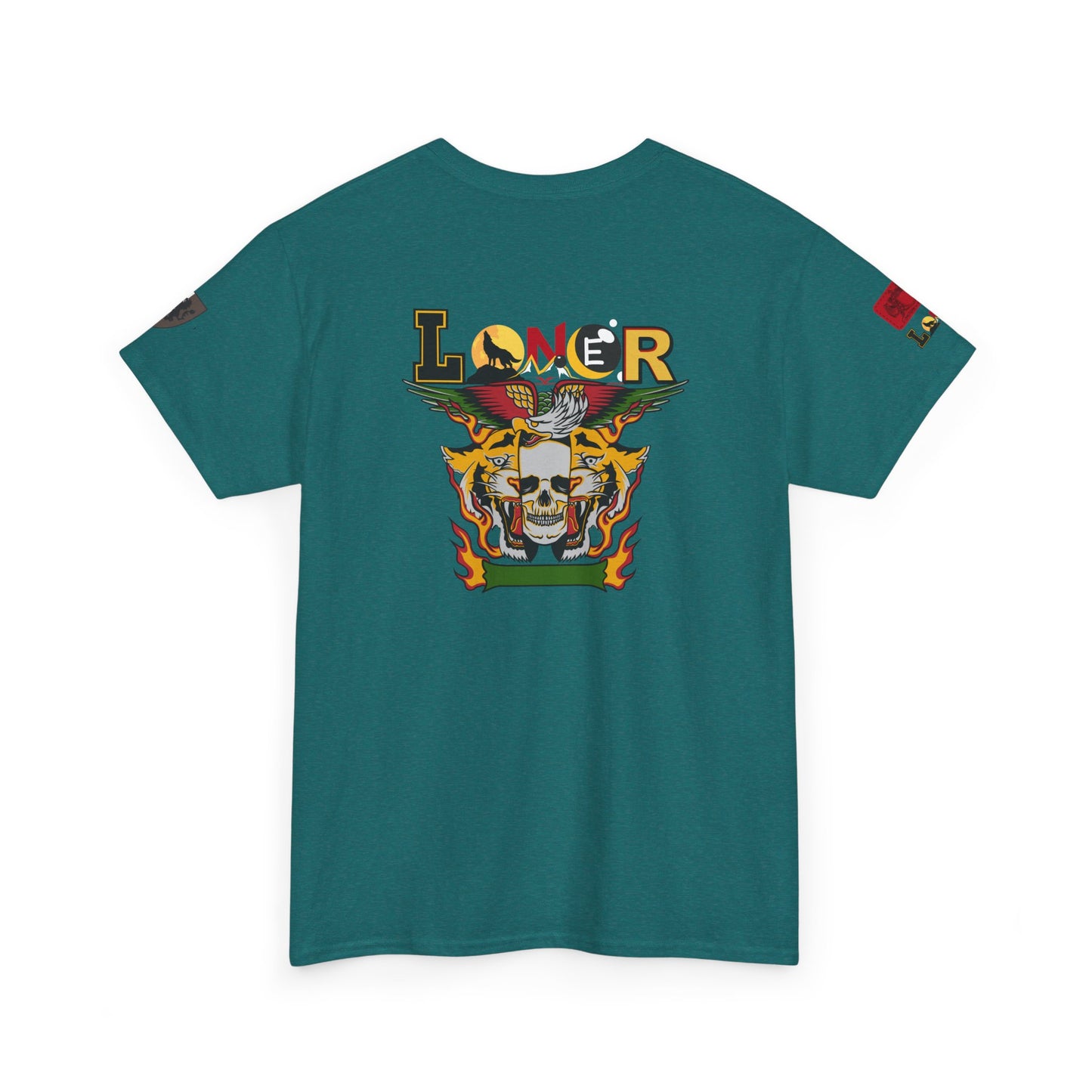Tiger Skull Graphic Tee, Wild Animal Print Shirt for Men and Women, Alternative Art