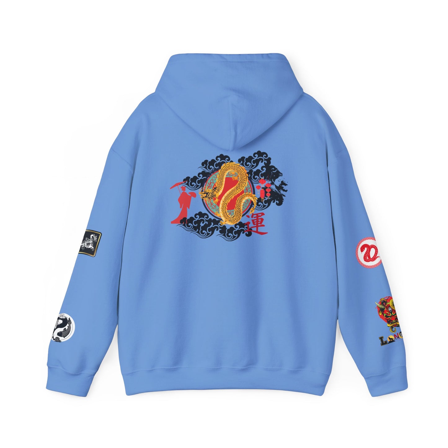 Dragon Ninja Themed Graphic Unisex Hoodie