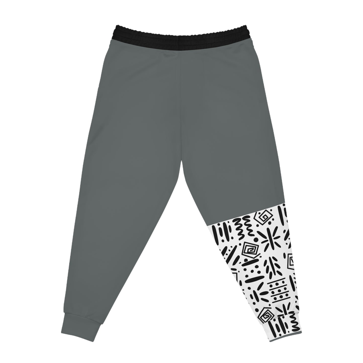Handcrafted Afro Music Cartoon Art Athletic Joggers, Unisex Sweatpants, African Dance Jogging Pants