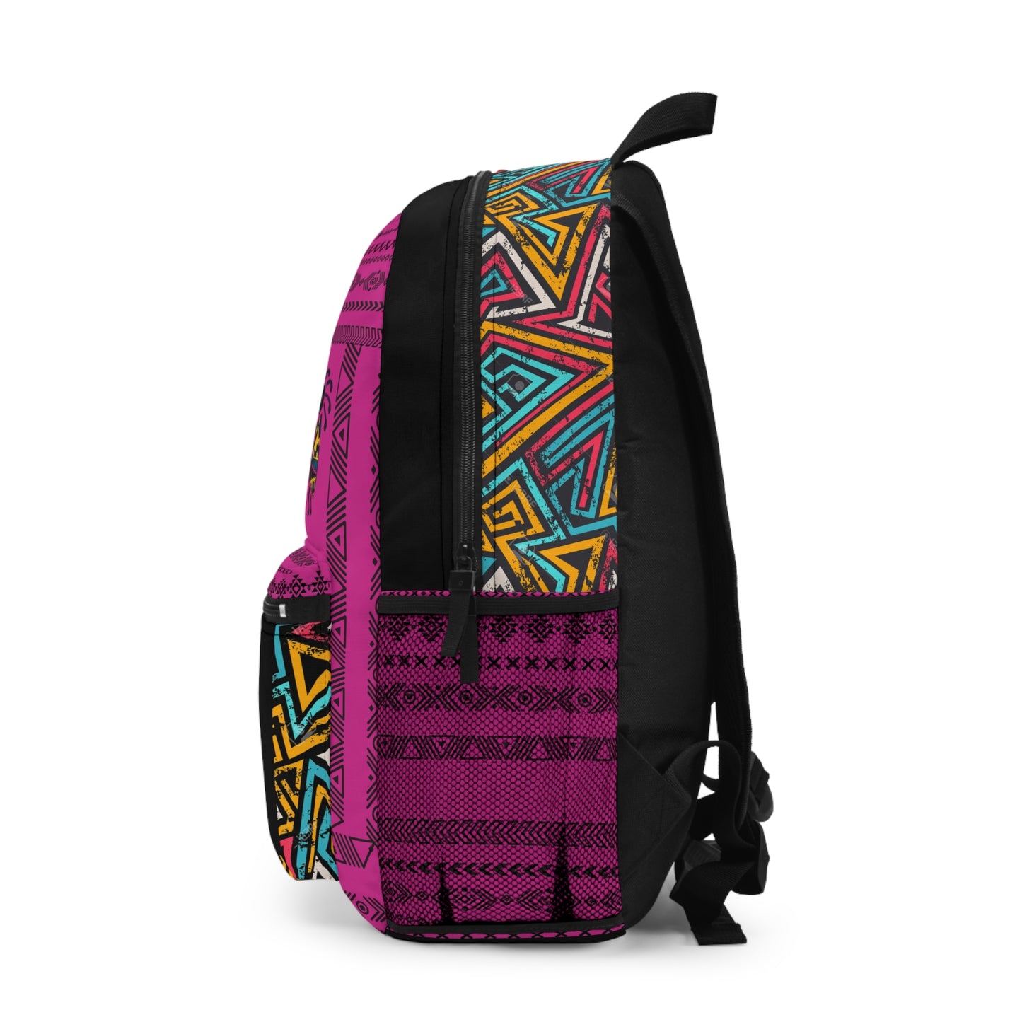 Boho Afro Music Backpack, Music Lover Bag, Cartoon Print Rucksack