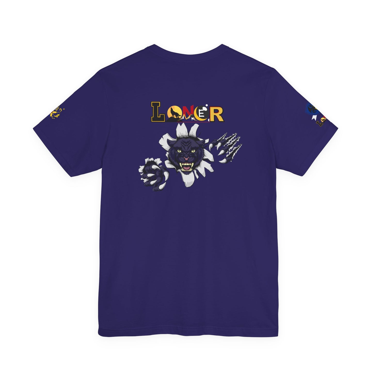 Panther Graphic Unisex Tee, Wild Animal Art Shirt, Jersey Wolf Design Top, Graphic Tee